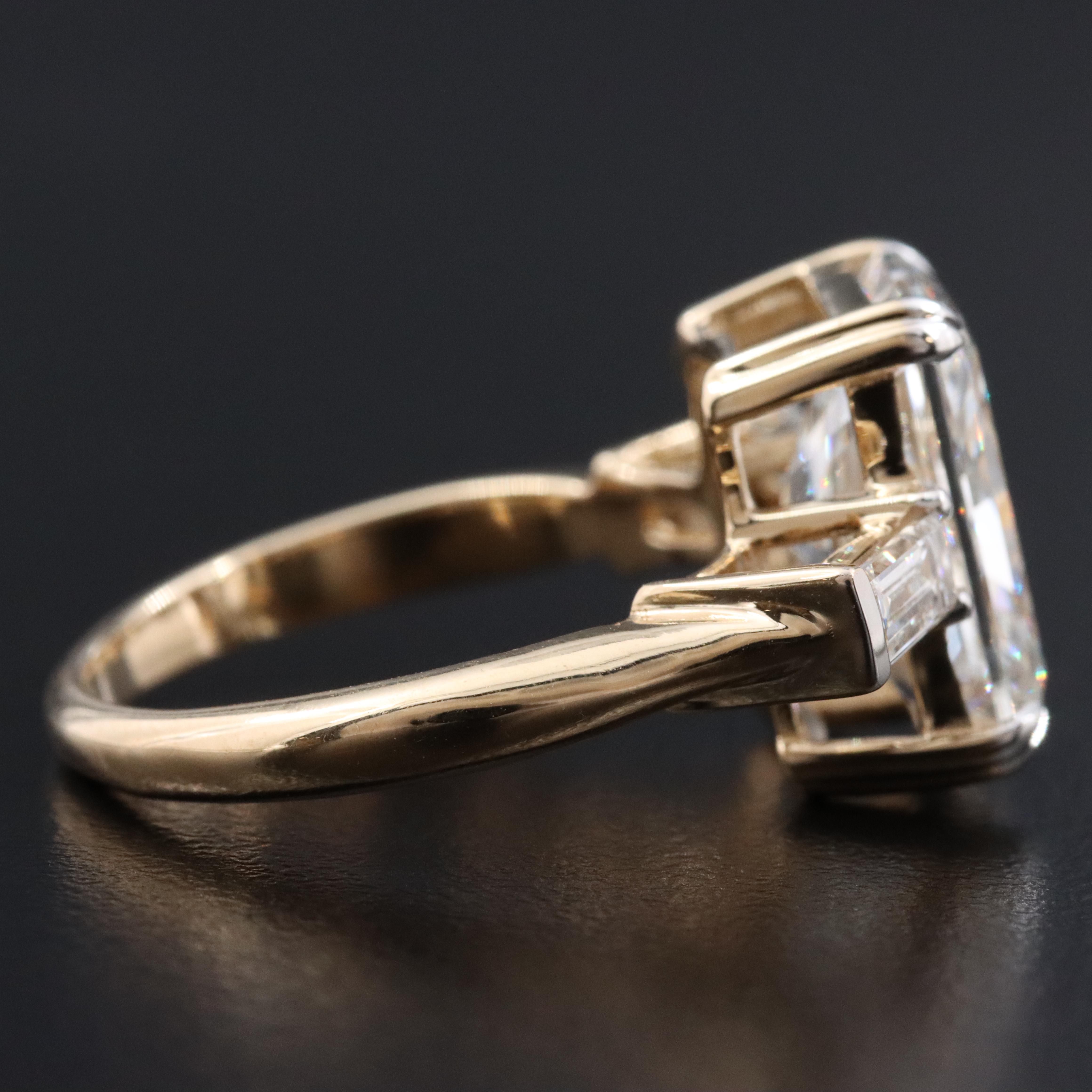 14K 5.77 CTW Lab Grown Diamond Ring with IGI Report