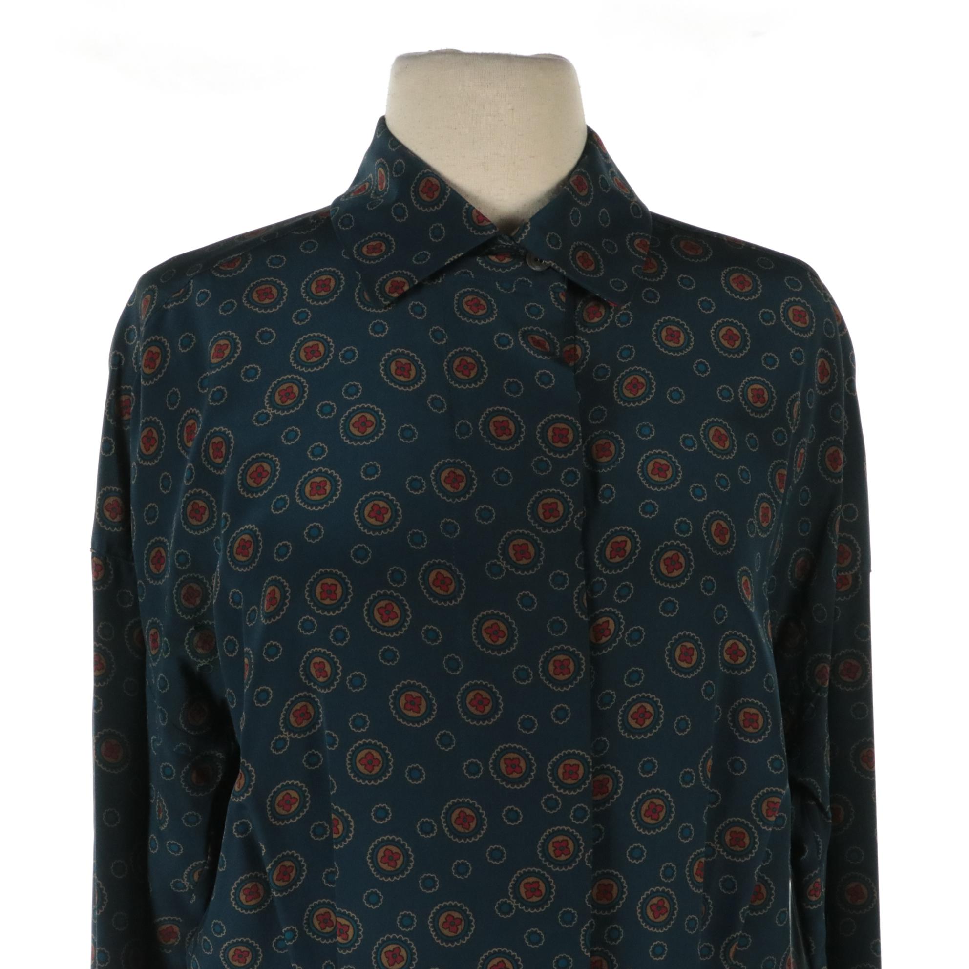 Coldwater Creek Embroidered Lace Silk Blouse, Charter Club Pleated Shirt Dress