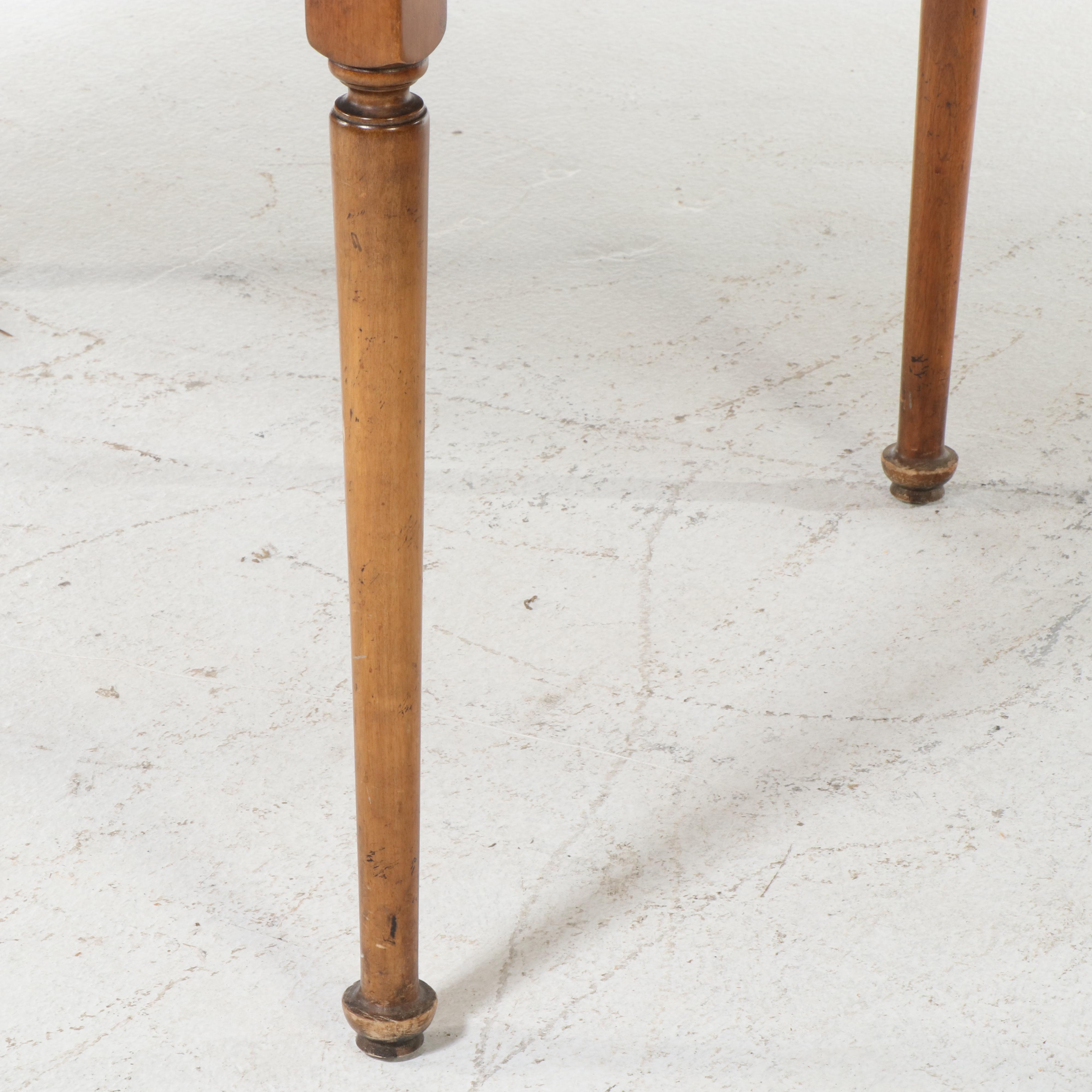 Barnard & Simonds Co. Hickory Dining Table with Three Windsor Chairs