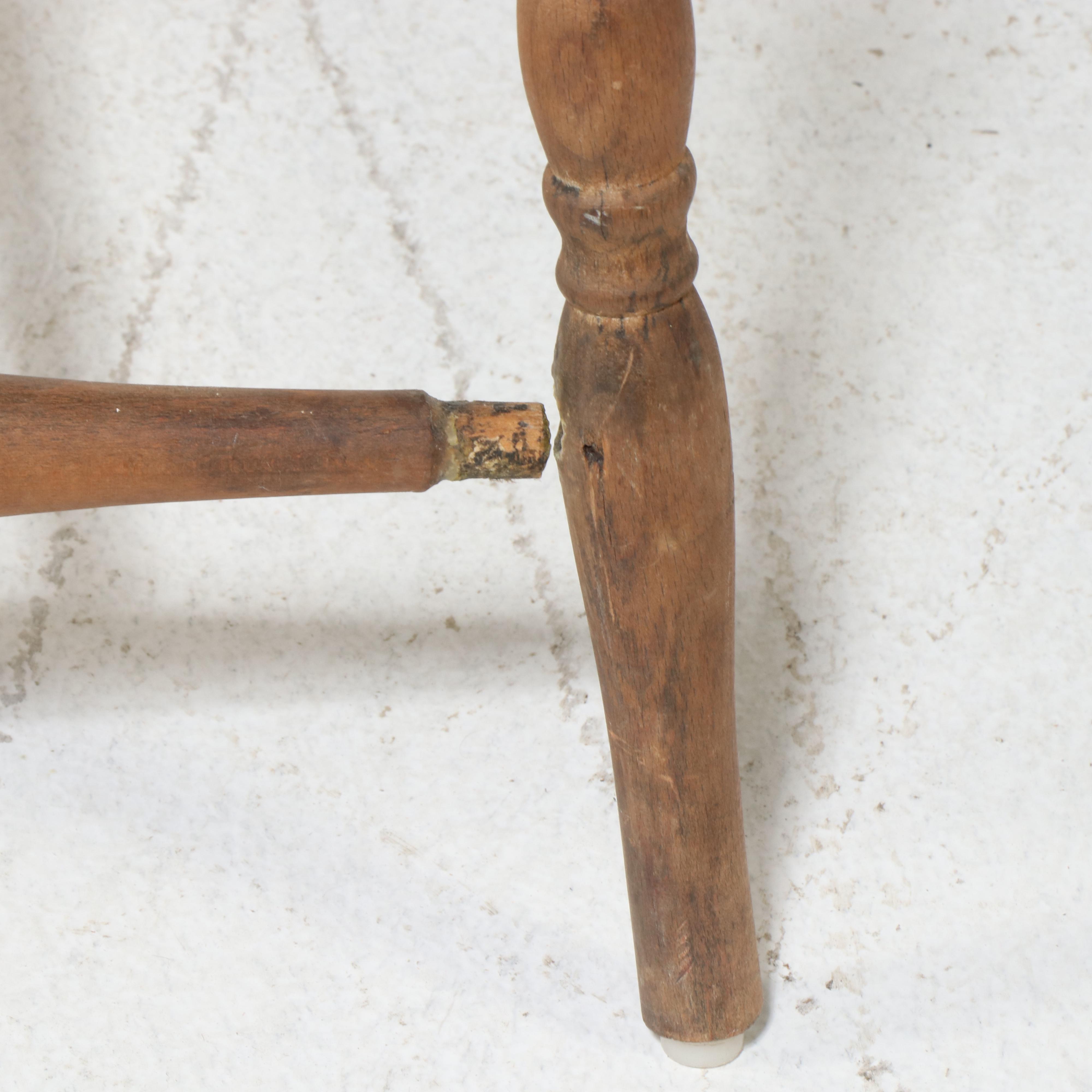 Barnard & Simonds Co. Hickory Dining Table with Three Windsor Chairs