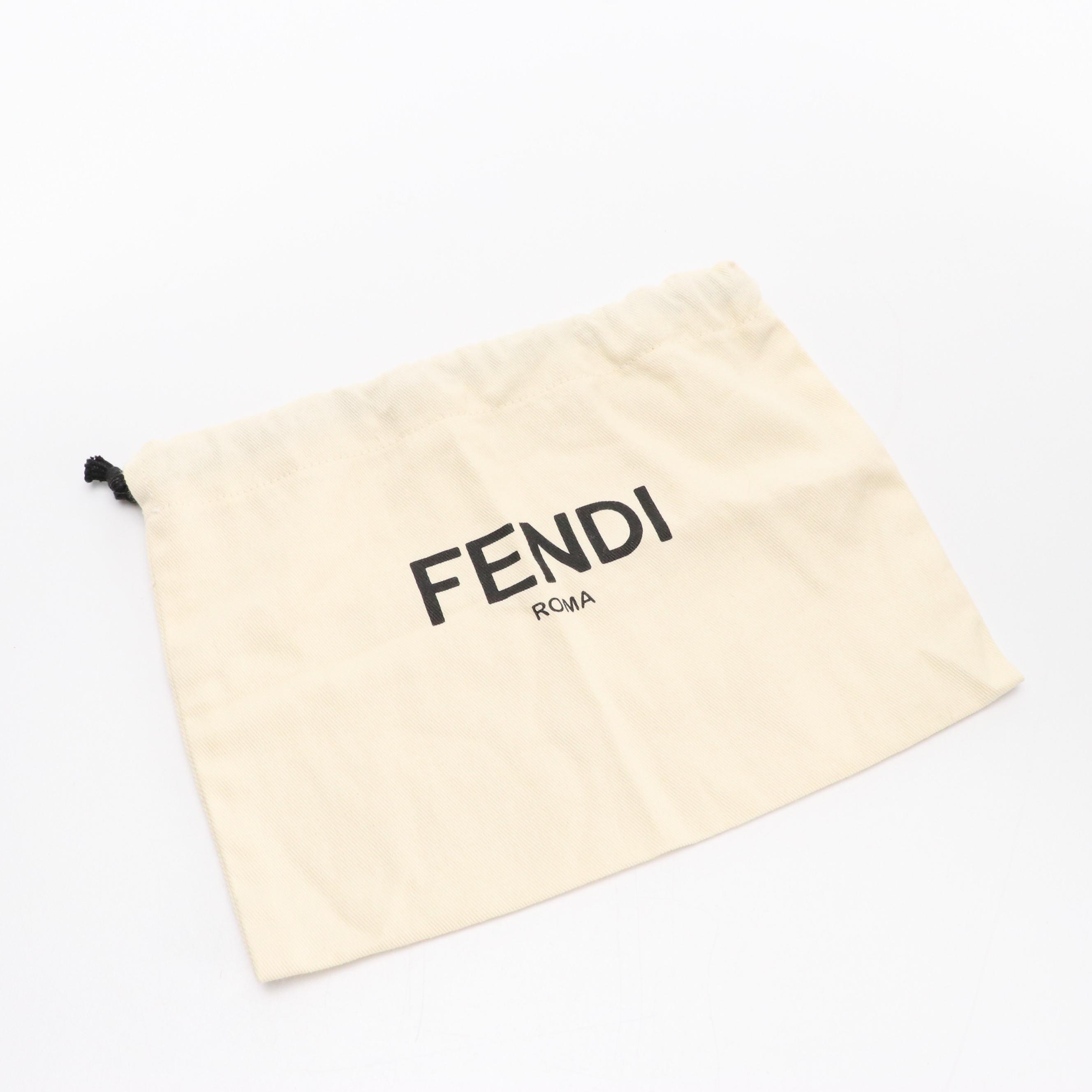 Fendi Nano Peekaboo Two-Way Bag in Pink Nappa Leather