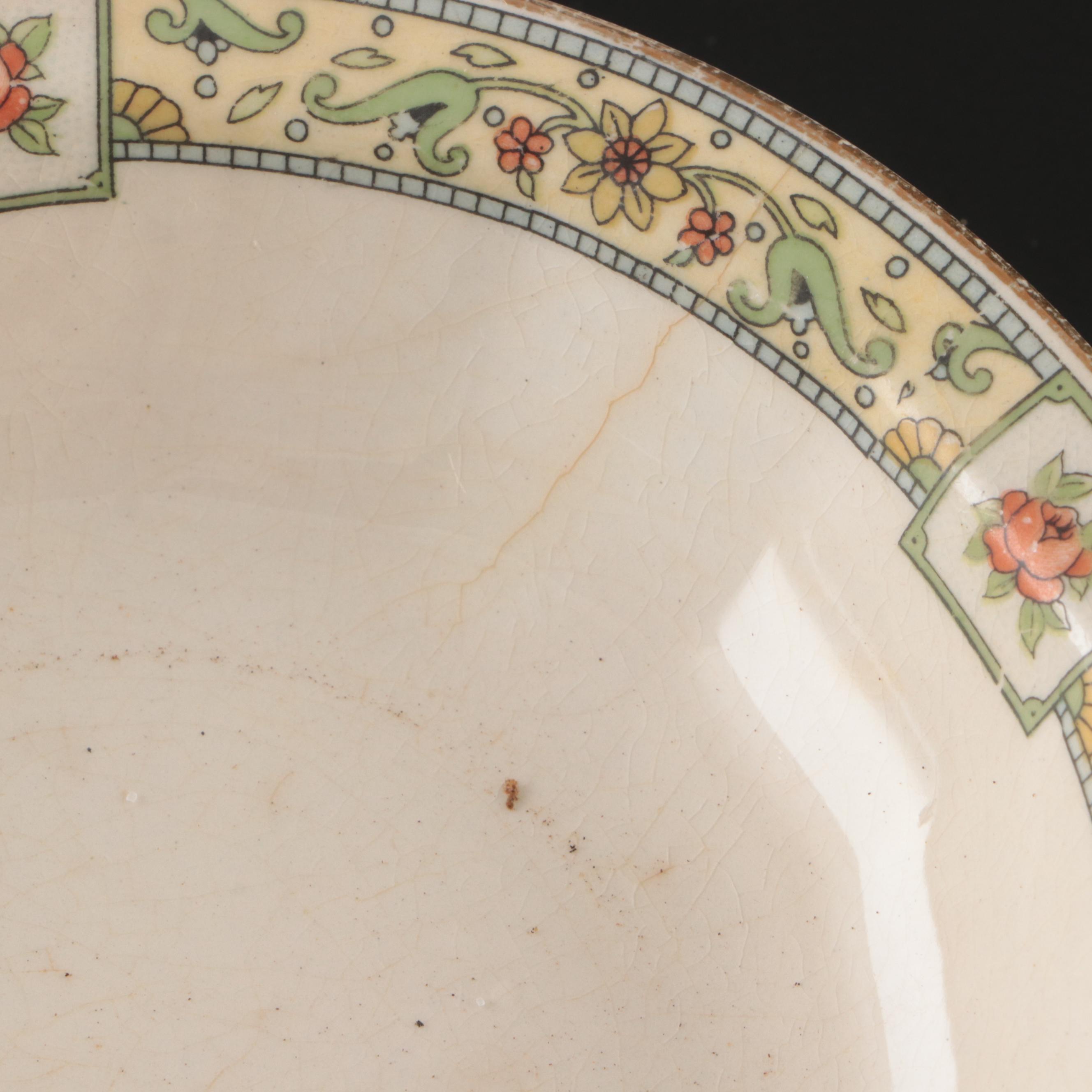 Edwin M. Knowles Porcelain Lidded Dish and Dessert Bowls with Other Tableware