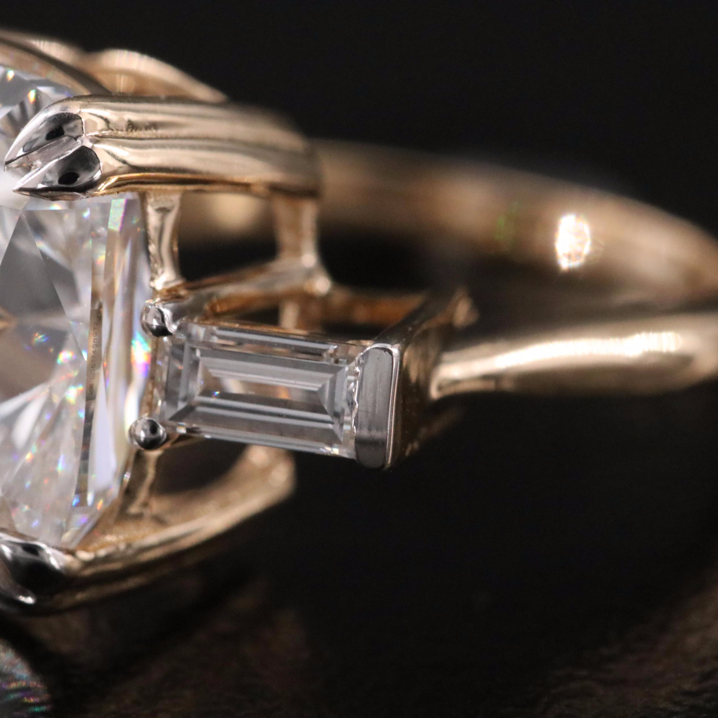 14K 10.65 CTW Lab Grown Diamond Ring with IGI Report