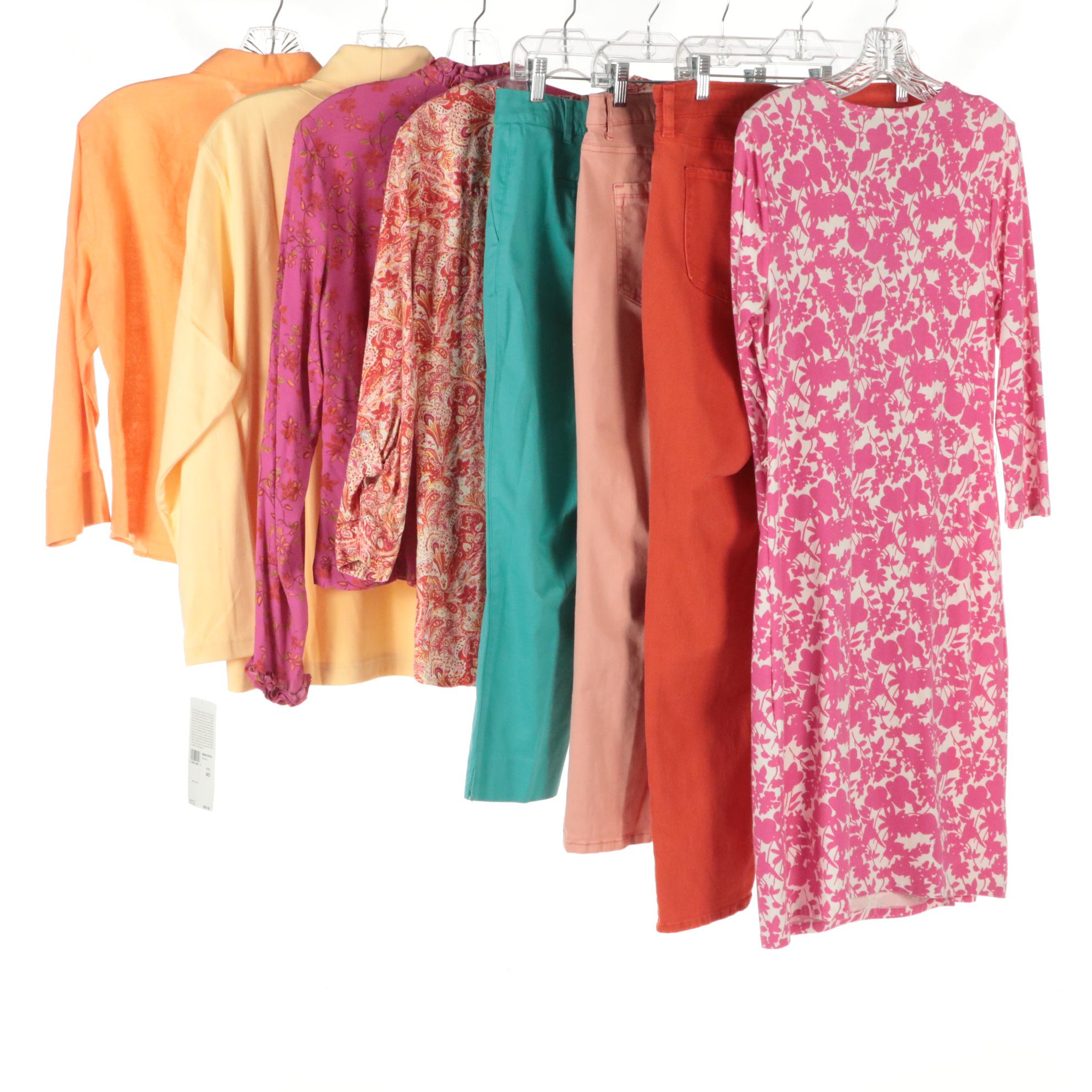 David Brooks Linen Top, Gloria Vanderbilt Capris, Coral Bay Blouse and More