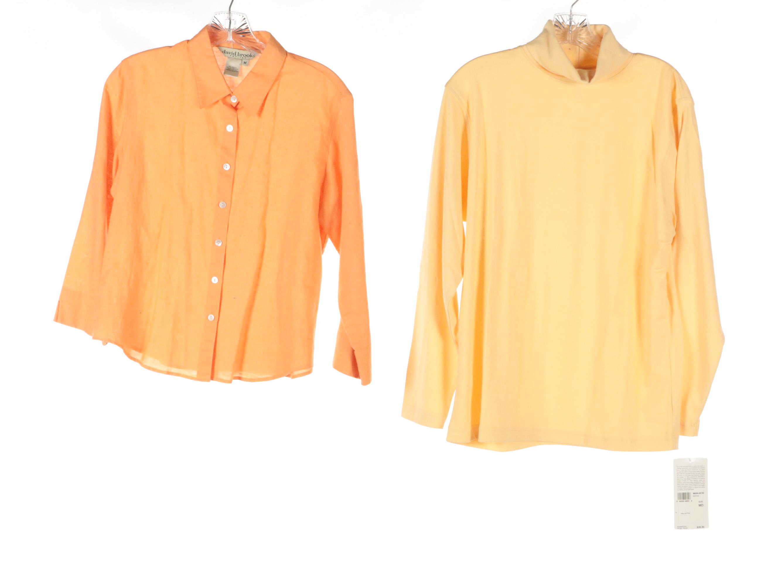 David Brooks Linen Top, Gloria Vanderbilt Capris, Coral Bay Blouse and More