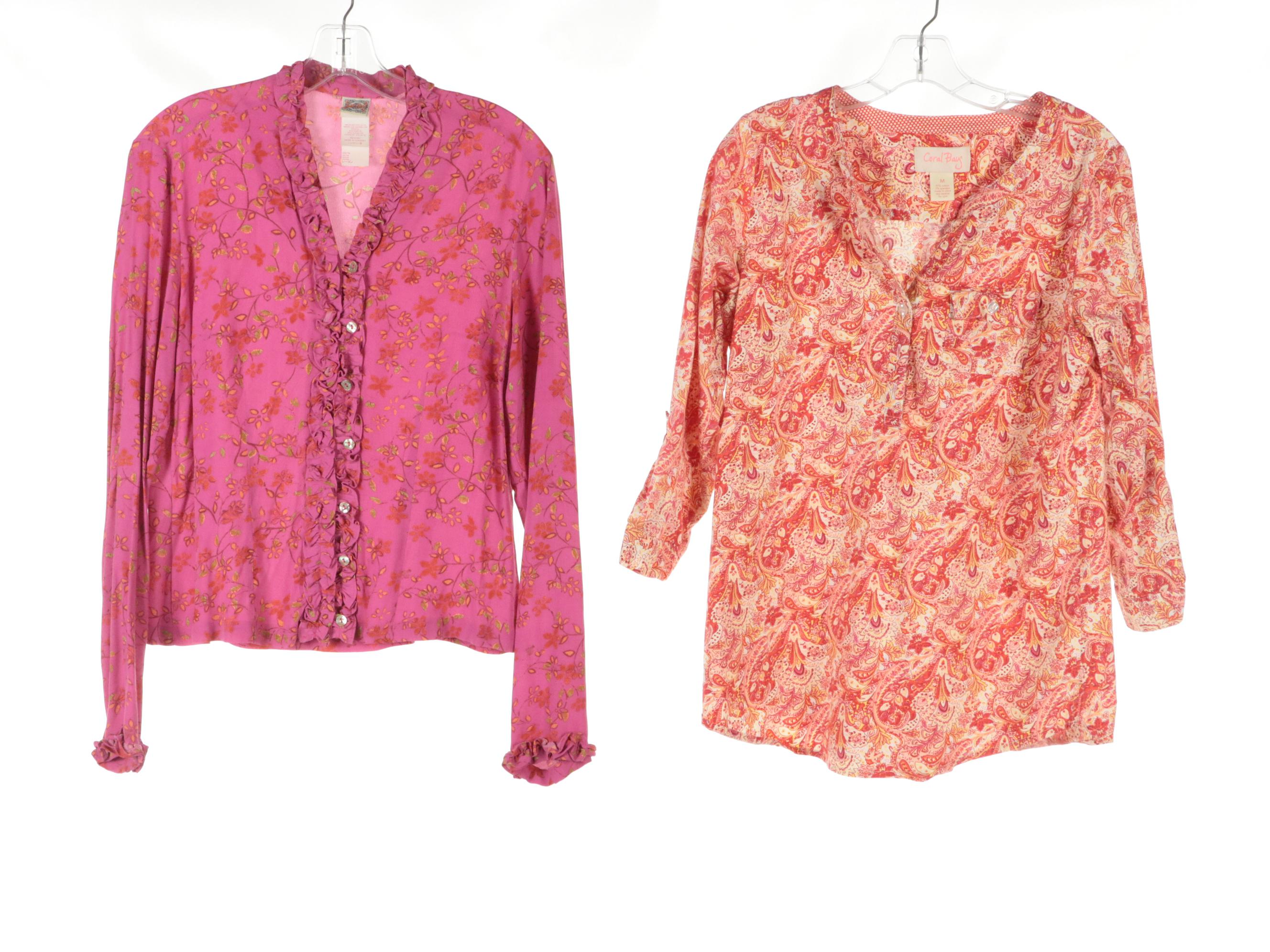David Brooks Linen Top, Gloria Vanderbilt Capris, Coral Bay Blouse and More