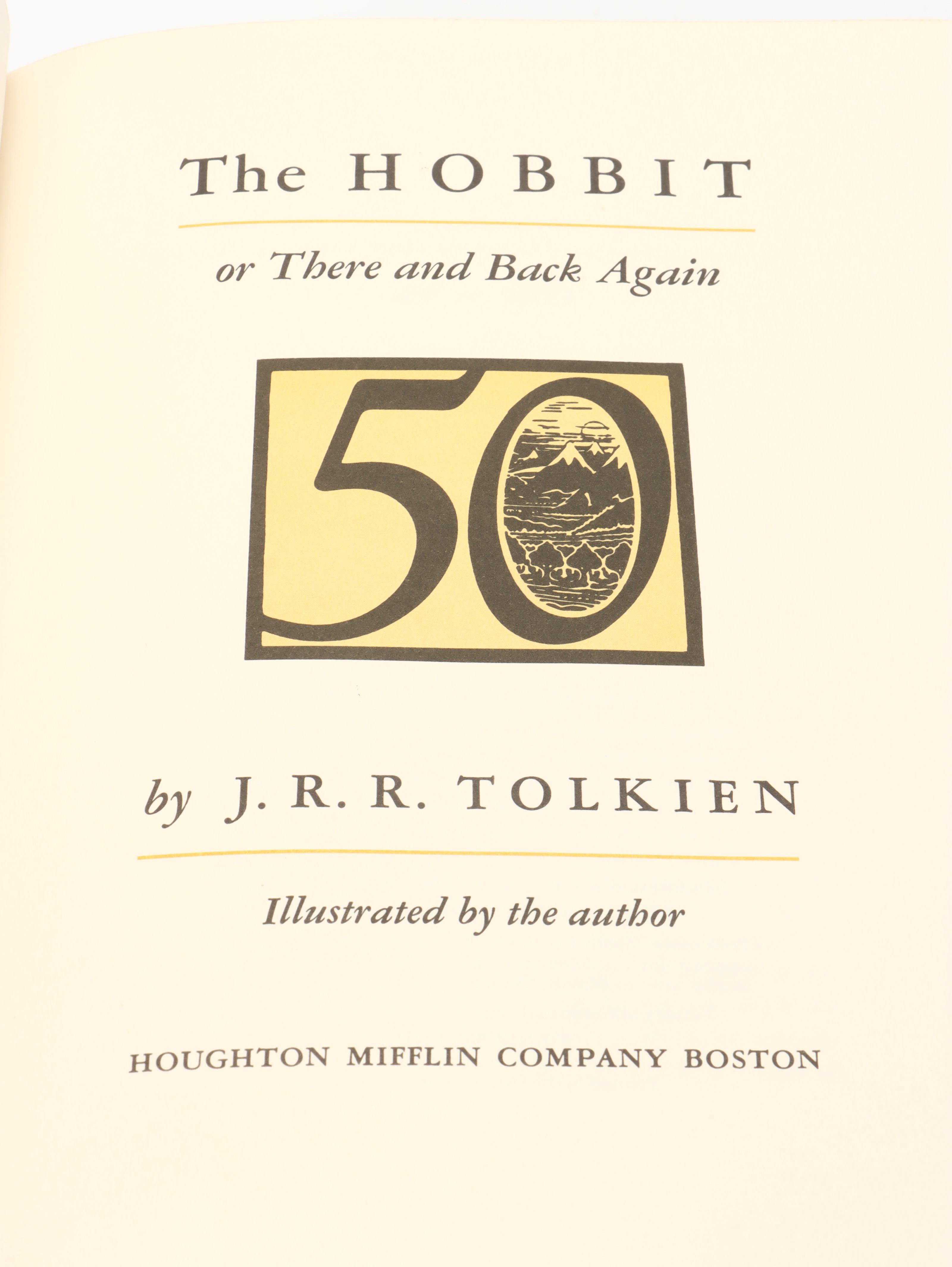 50th Anniversary Edition "The Hobbit" by J. R. R. Tolkien, 1987