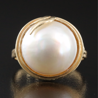 14K Mabé Pearl Ring 14K Mabé Pearl Ring