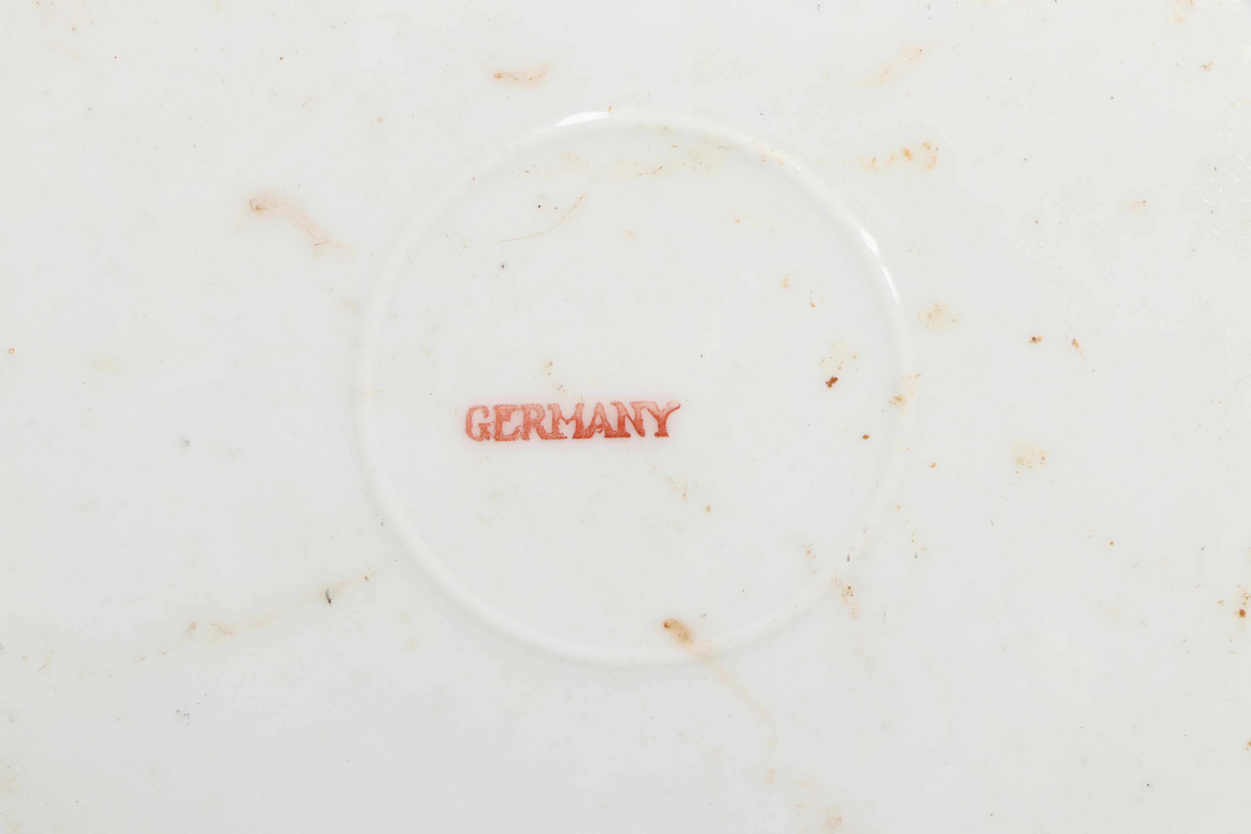 Teleflora Gifts Ceramic Vase, Nippon Porcelain Saucers, and Other Table Décor