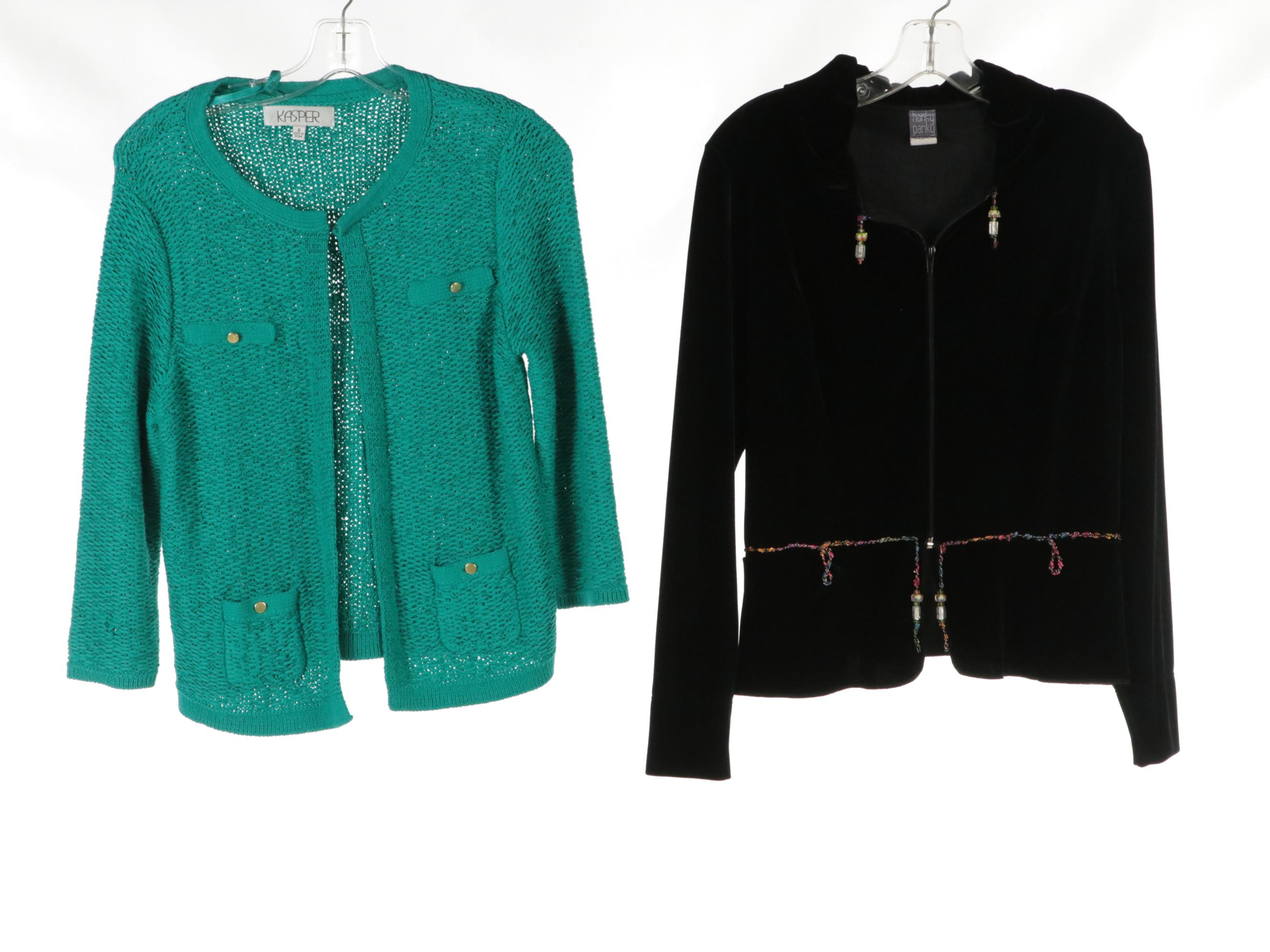 Bigio Silk Lined, Richard Malcolm Linen and Other Skirts w/ Kasper Tops & More