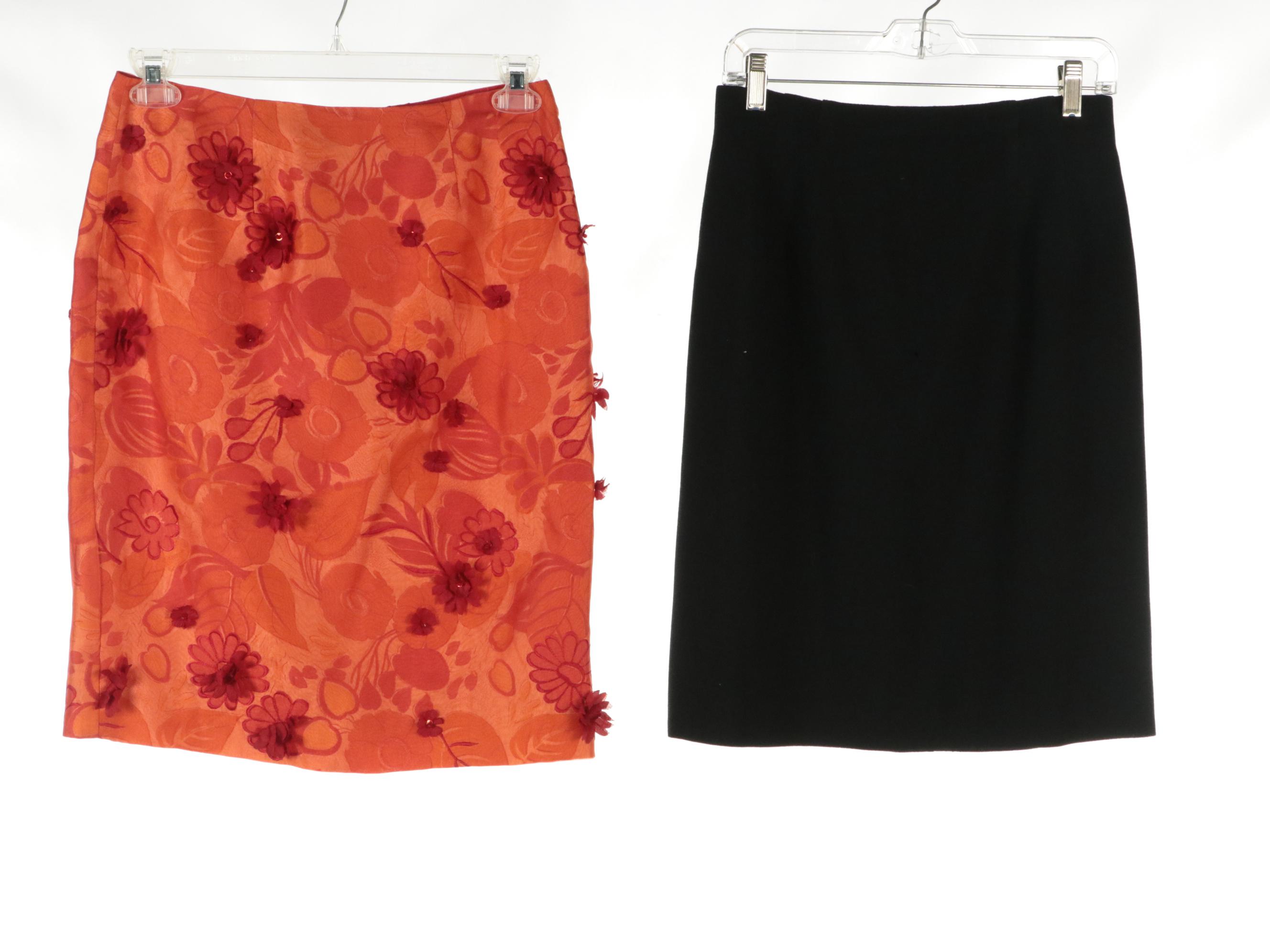 Bigio Silk Lined, Richard Malcolm Linen and Other Skirts w/ Kasper Tops & More