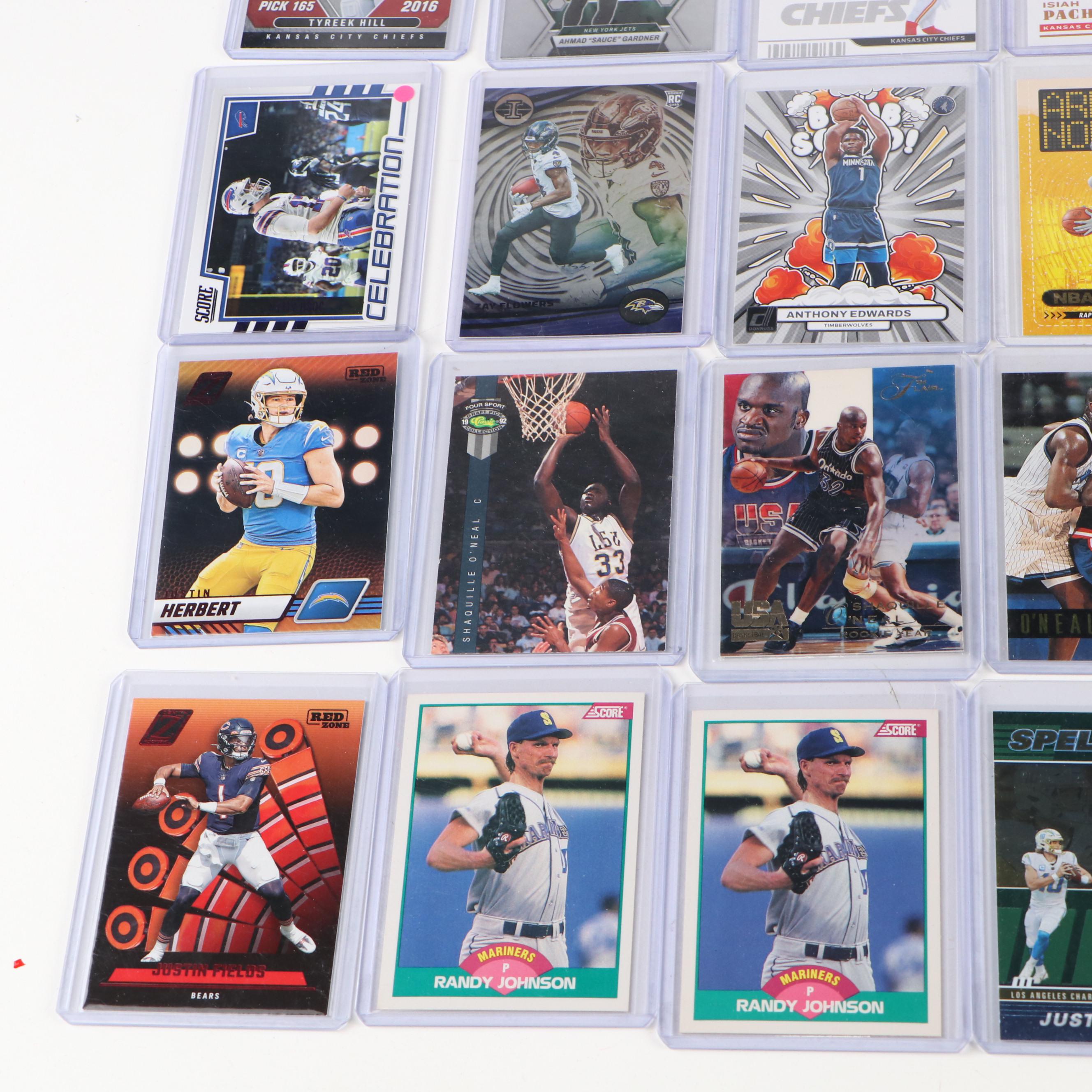 Elite with Other Sports Cards Featuring Randy Johnson and Troy Aikman Rookies
