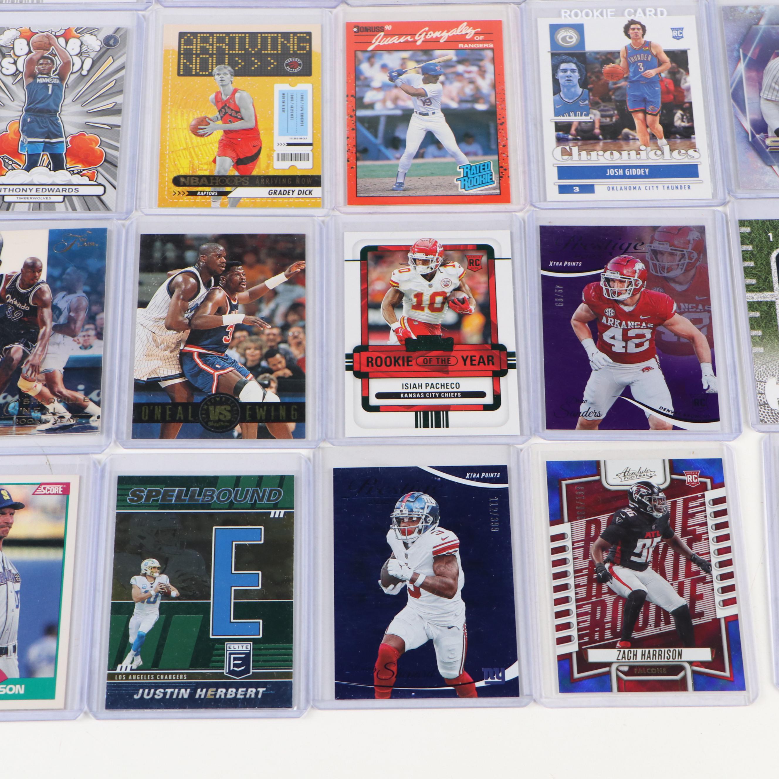 Elite with Other Sports Cards Featuring Randy Johnson and Troy Aikman Rookies