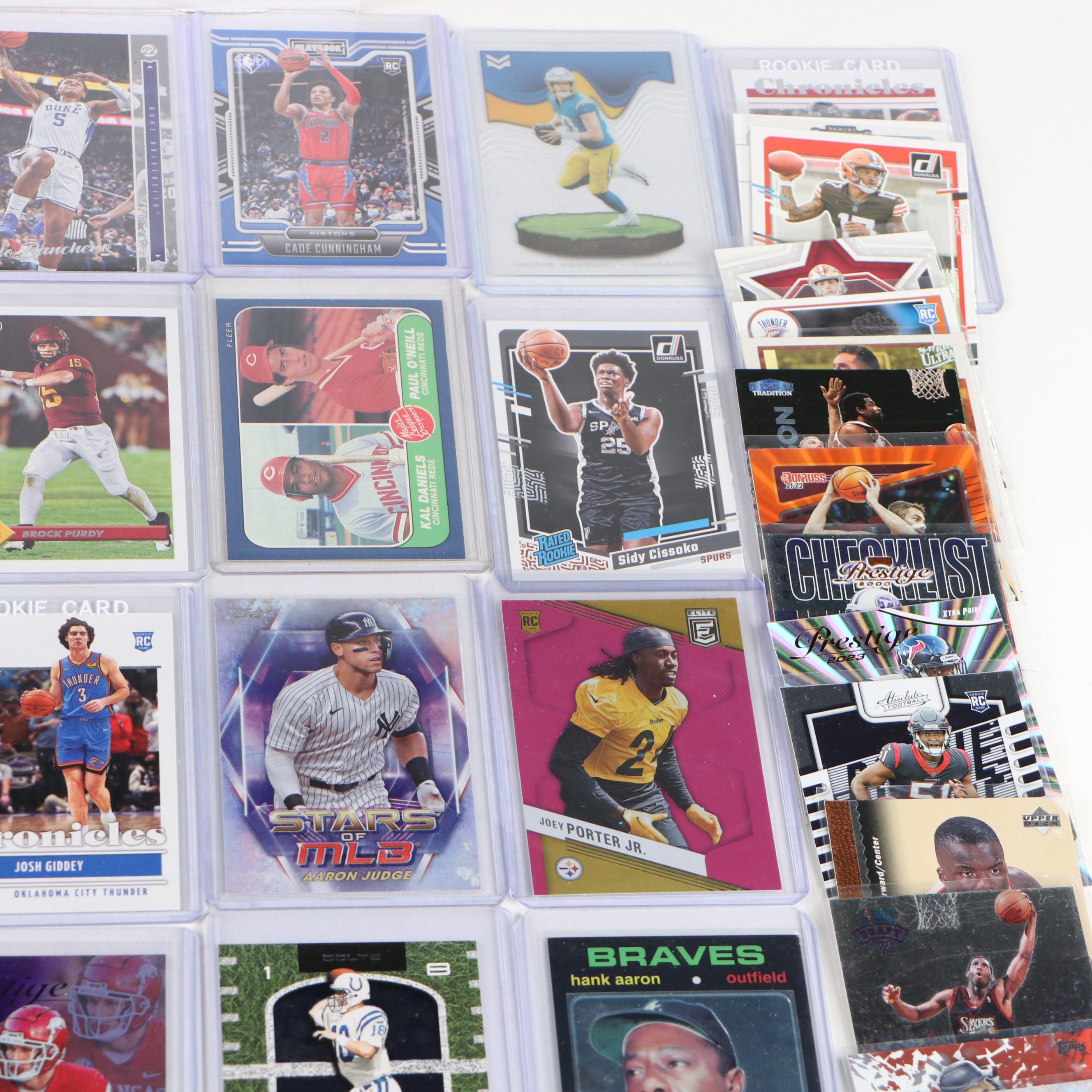 Elite with Other Sports Cards Featuring Randy Johnson and Troy Aikman Rookies