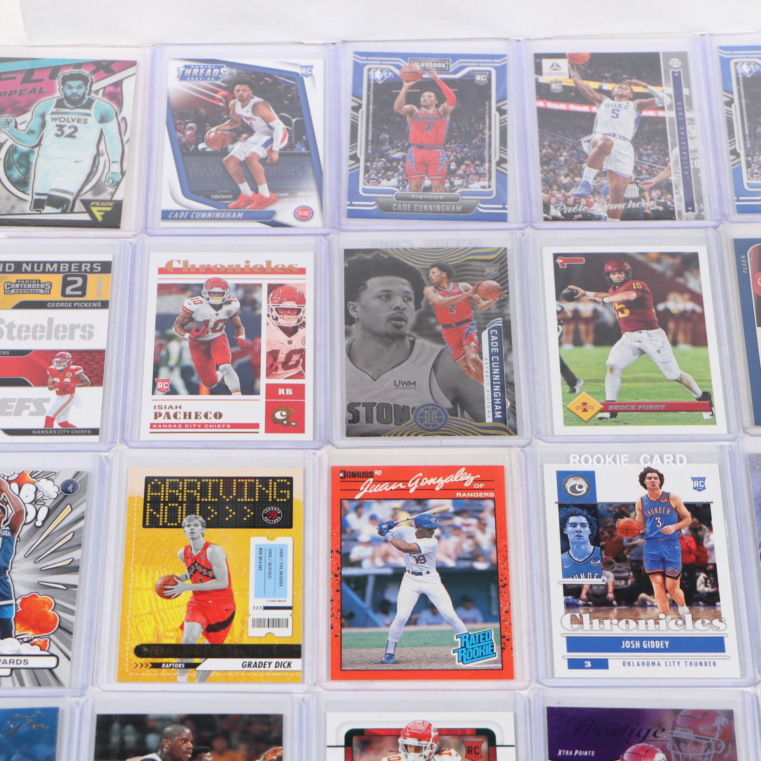 Elite with Other Sports Cards Featuring Randy Johnson and Troy Aikman Rookies