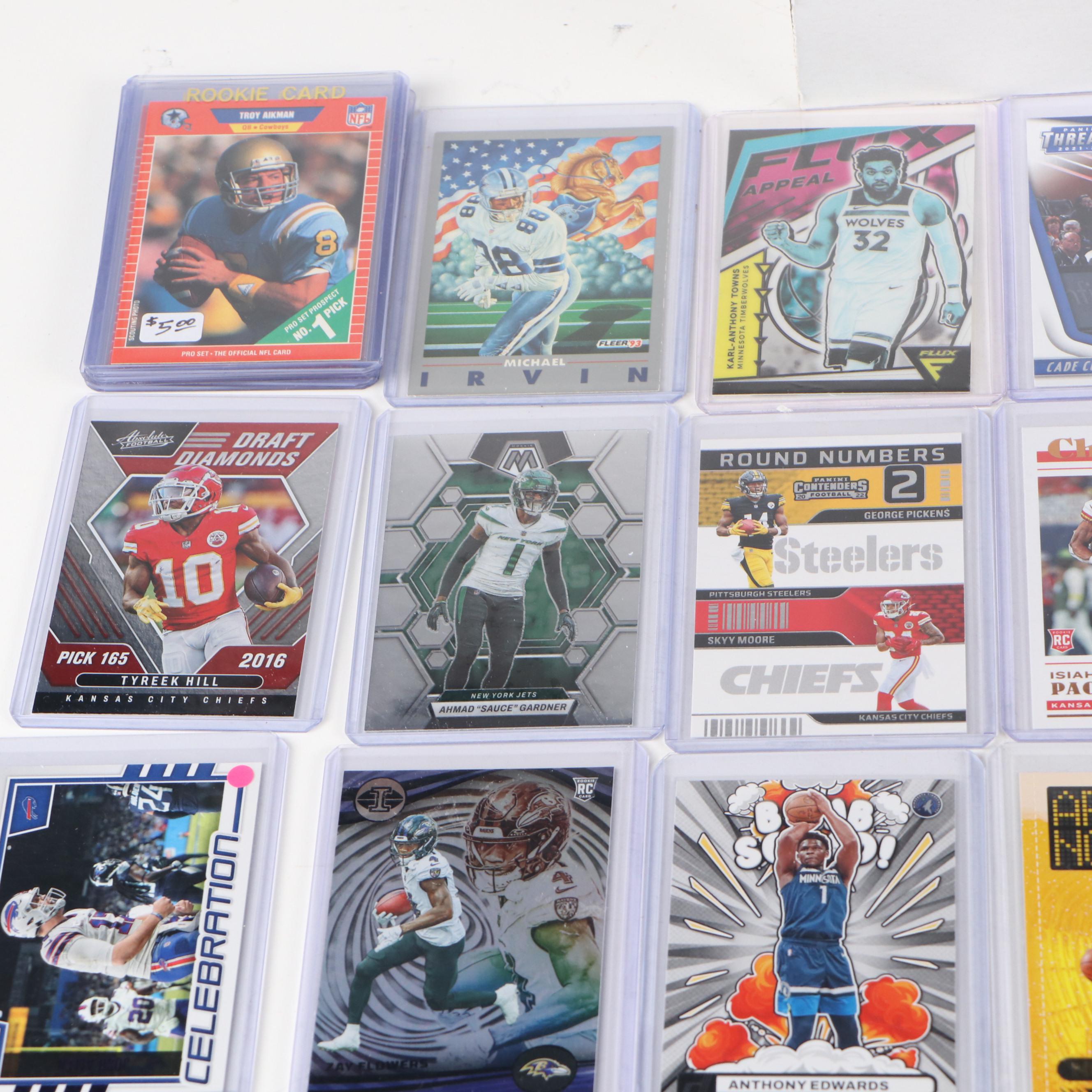 Elite with Other Sports Cards Featuring Randy Johnson and Troy Aikman Rookies