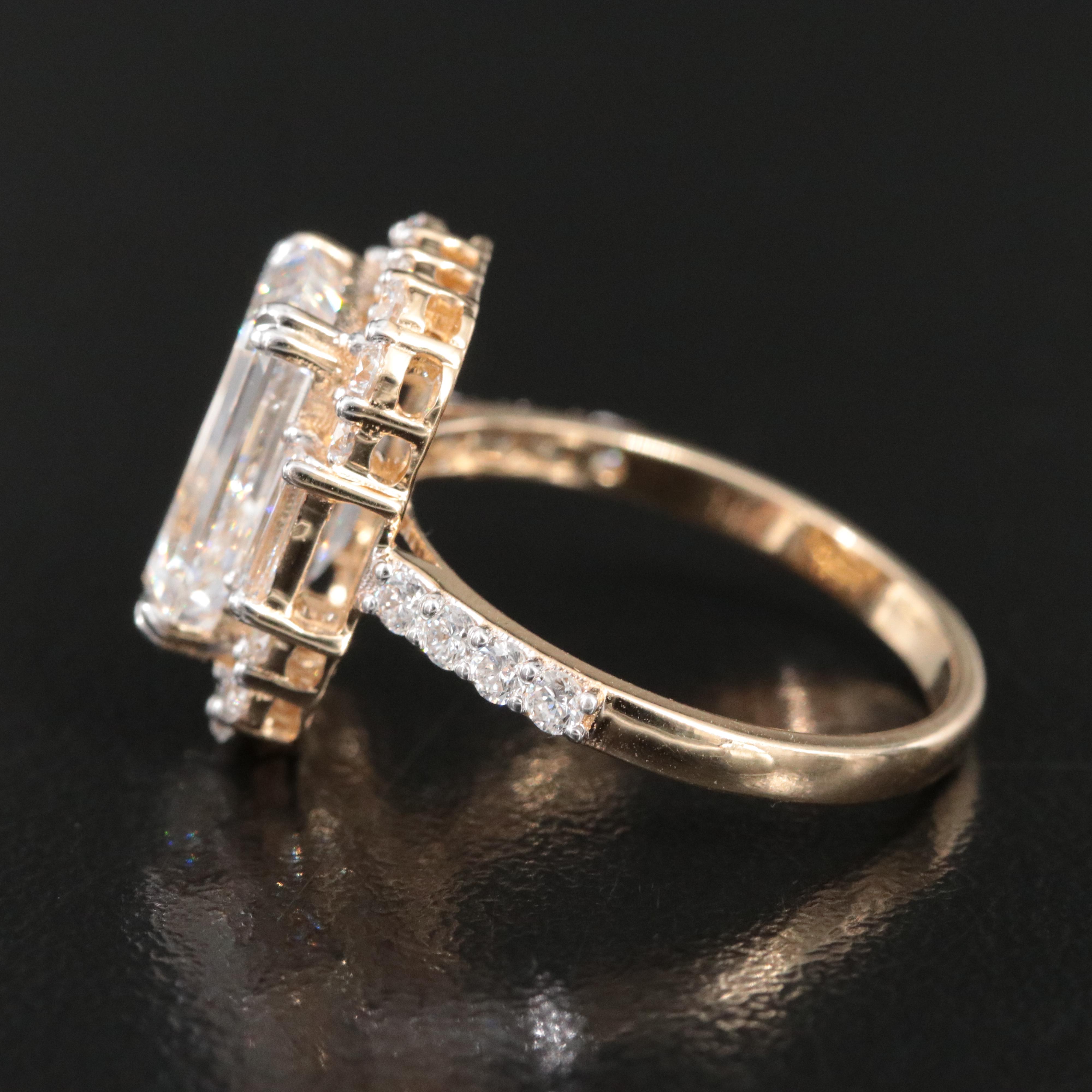 14K 5.50 CTW Lab Grown Diamond Ring with IGI Report