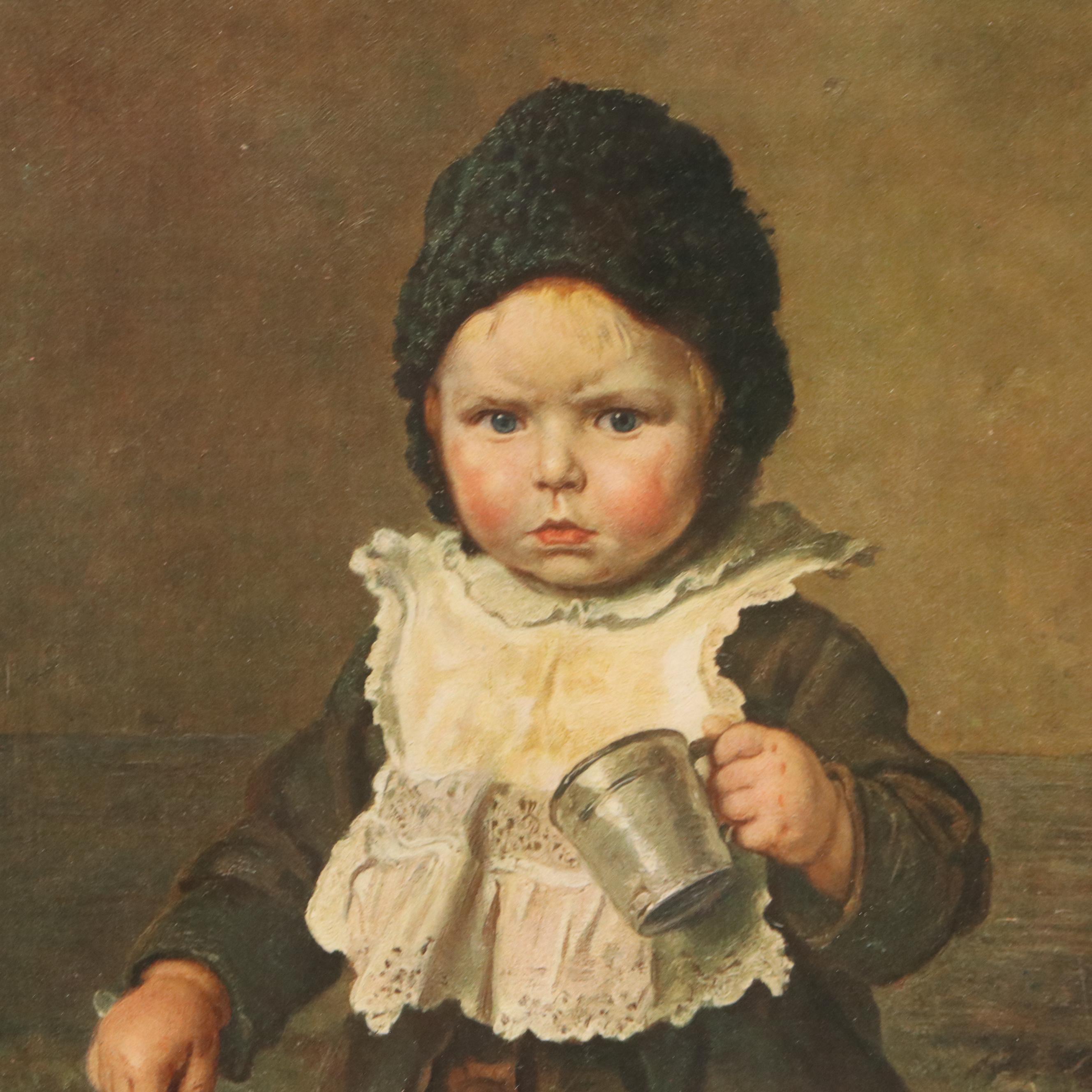 Offset Lithograph After Ludwig Knaus "The Emptied Cup," Circa 1900