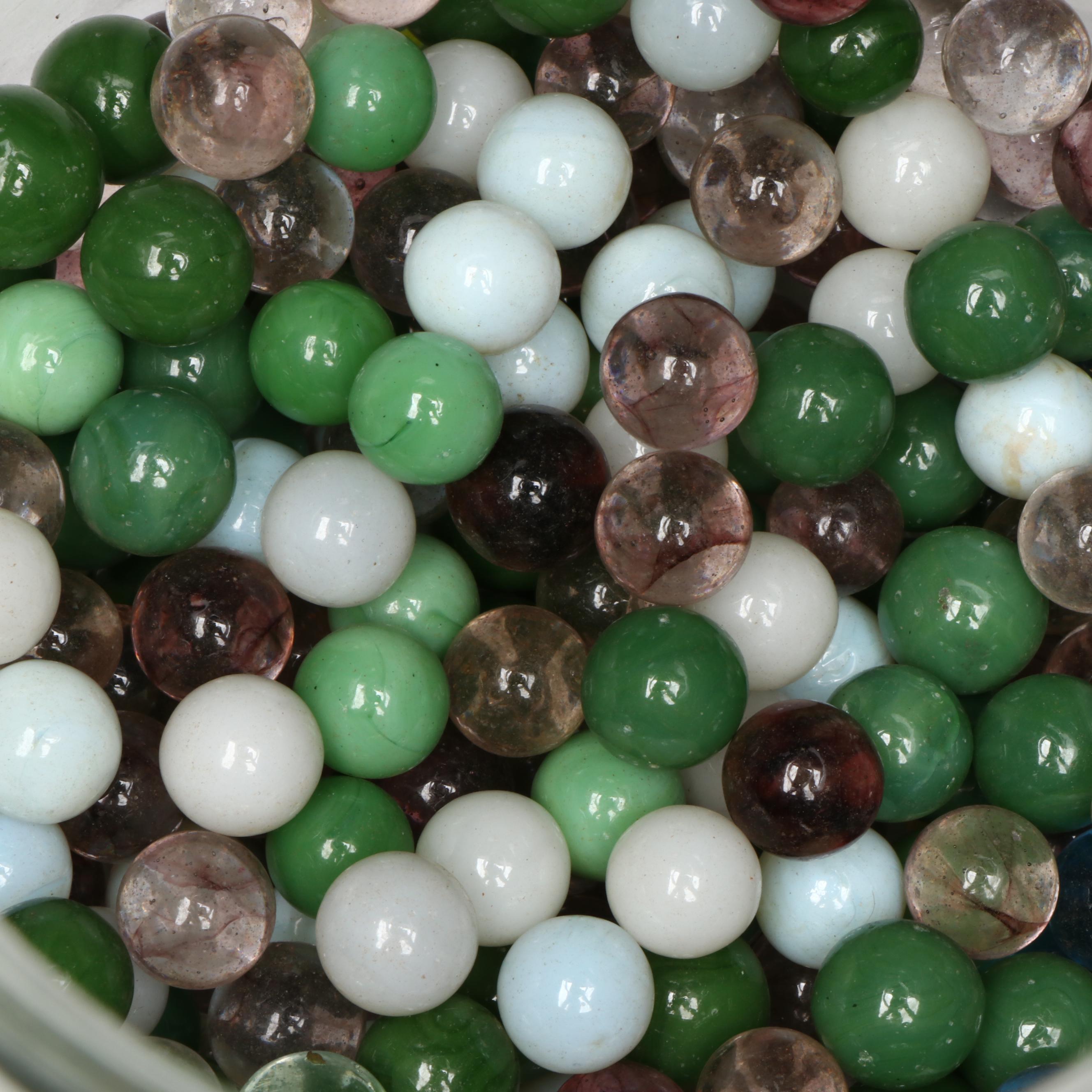 Milkies, Clearies, Cateyes and Other Glass Marbles