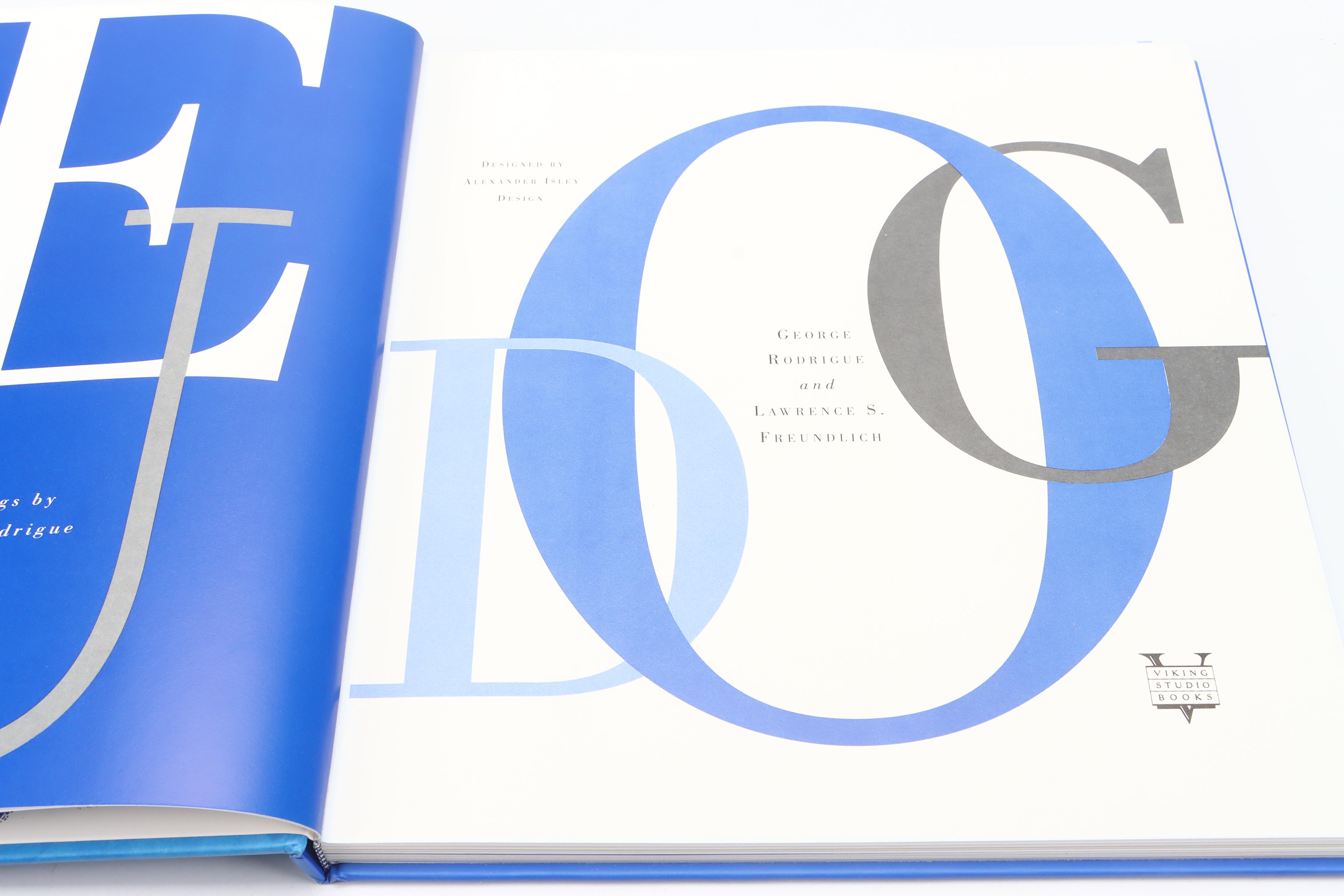 Signed "Blue Dog" by George Rodrigue and Lawrence S. Freundlich, 1994