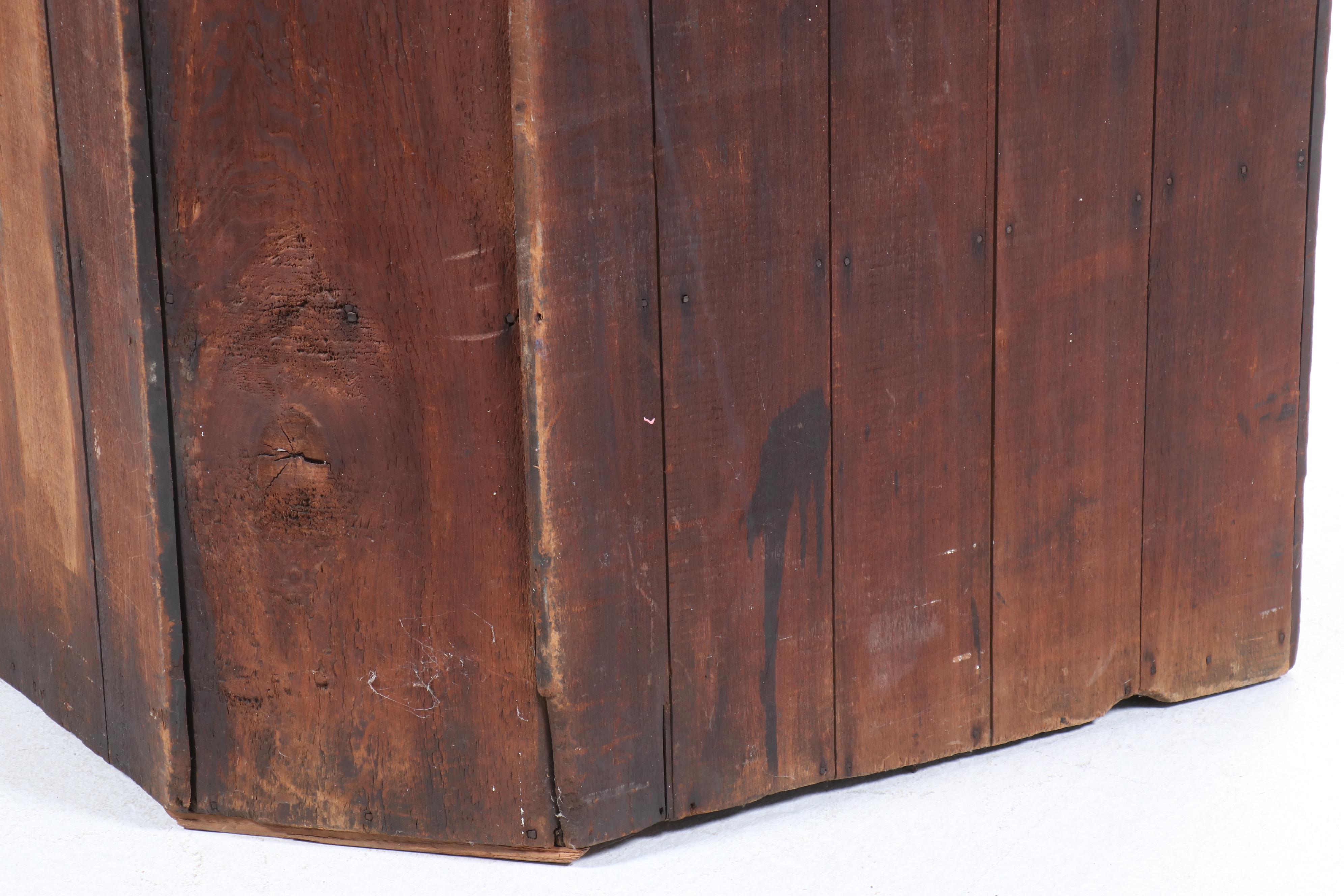 American Cherrywood Sixteen-Light Corner Cupboard, Early to Mid-19th Century