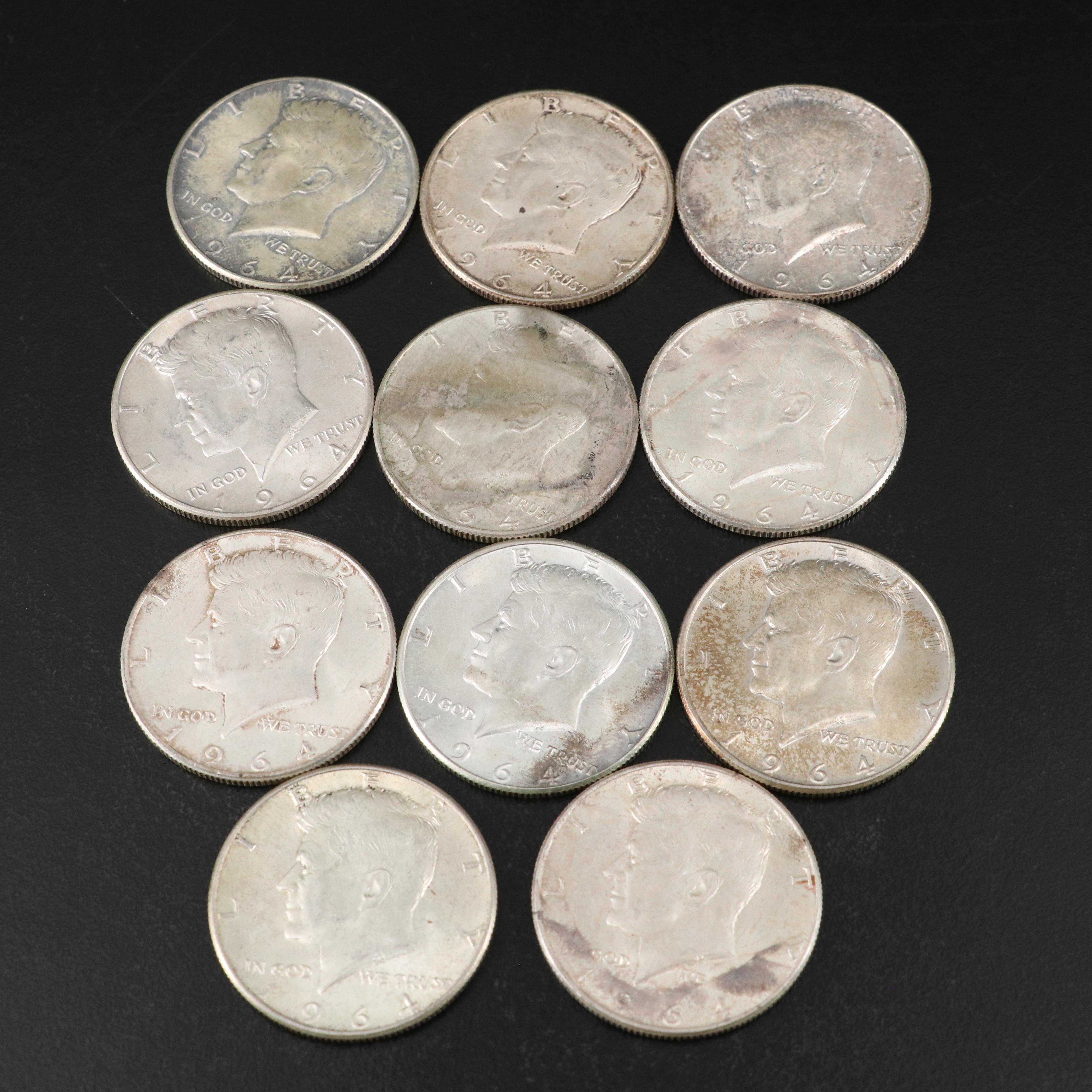 Collection of 50 Kennedy Half Dollars