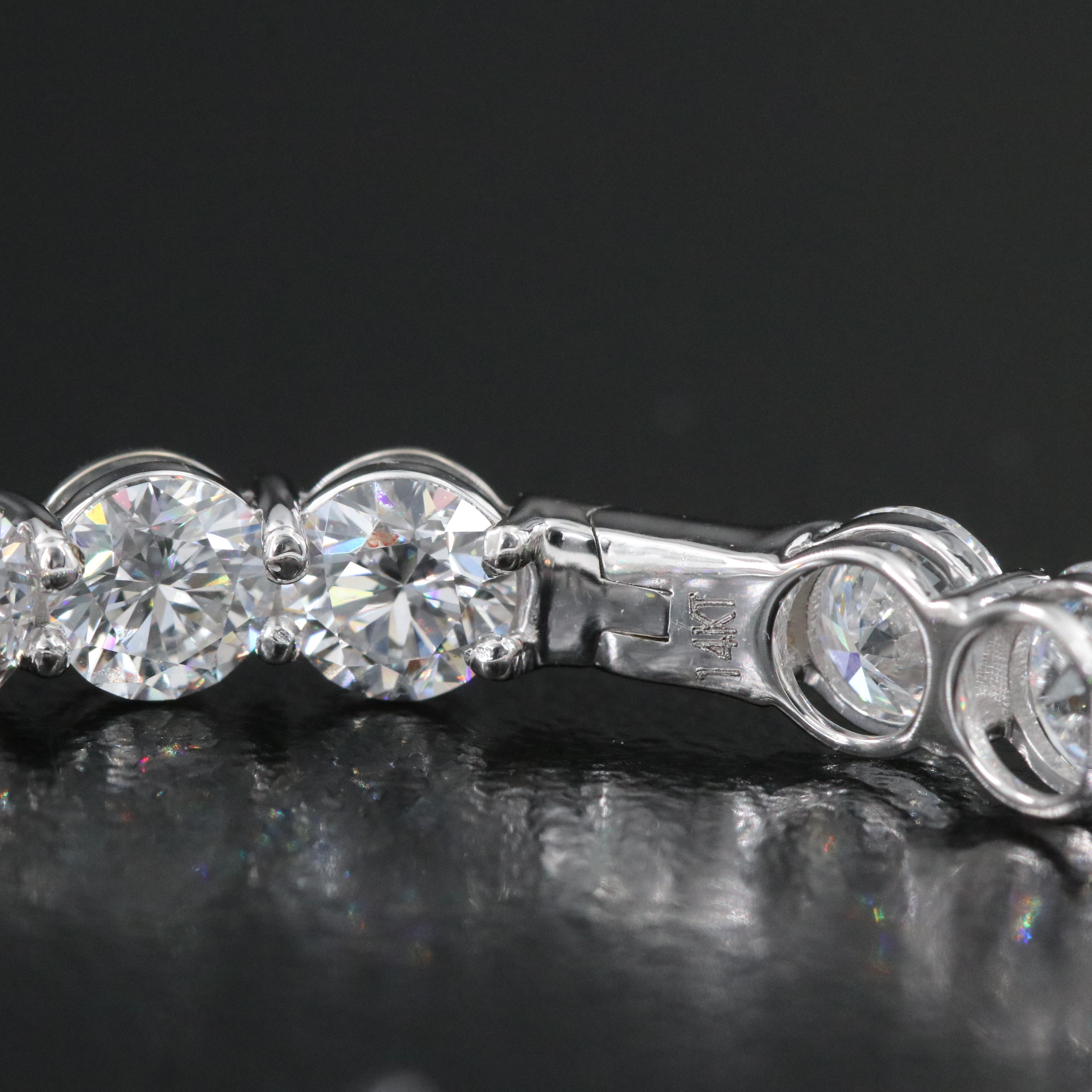 14K 12.77 CTW Lab Grown Diamond Inside-Out Hoop Earrings