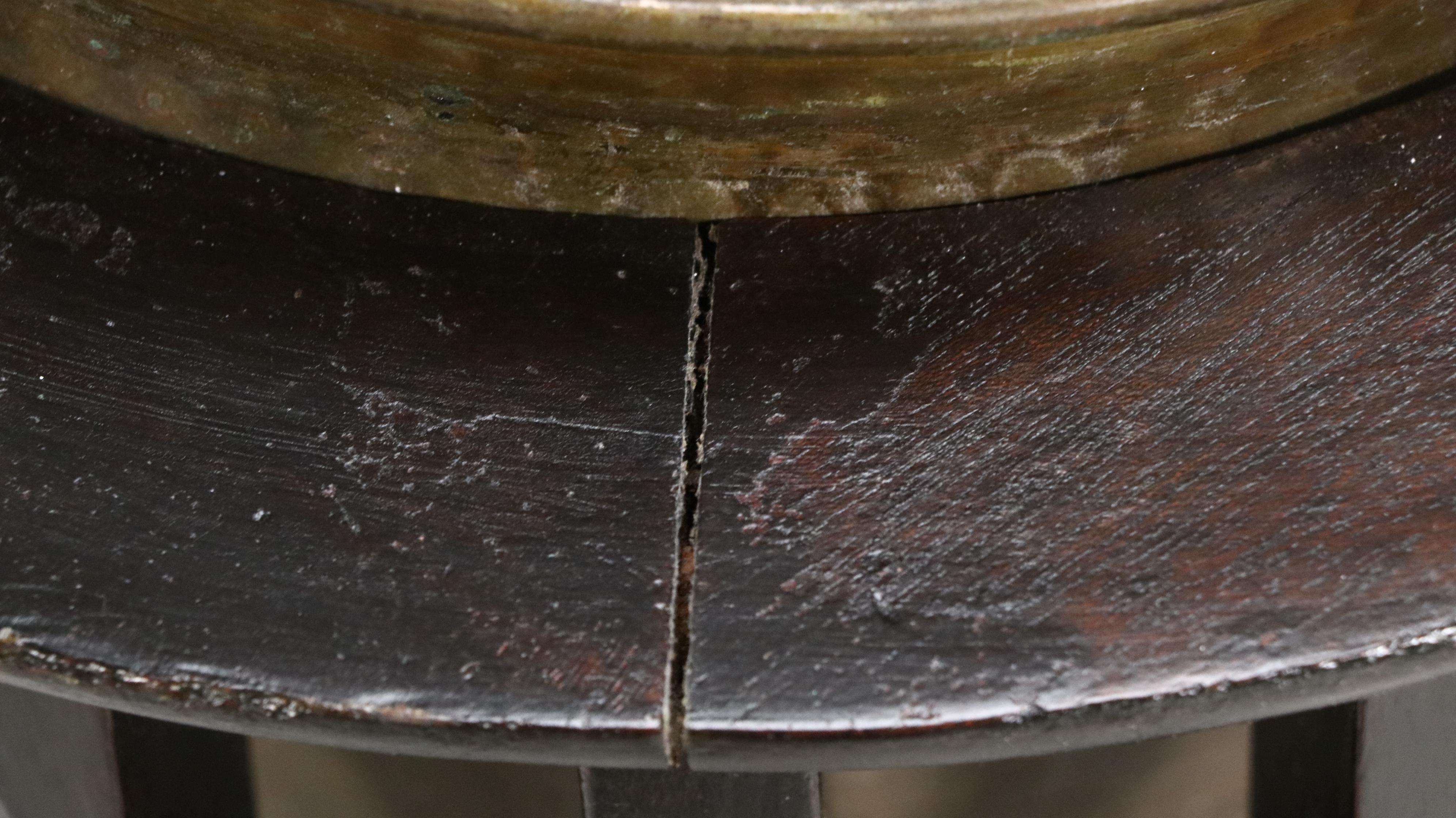 Sheboygan Lakeside Craft Shop Jardinière Stand with Brass Planter