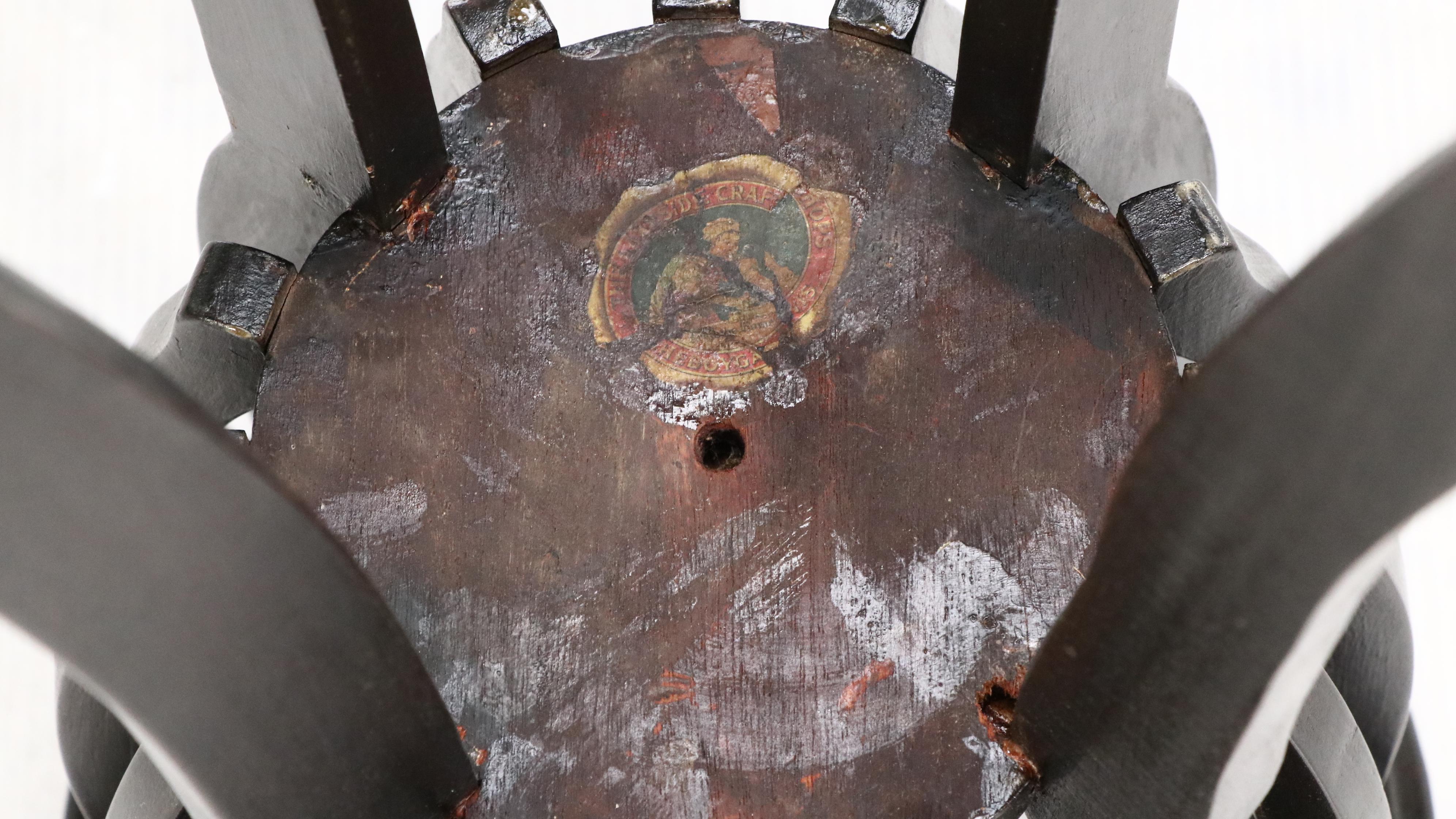 Sheboygan Lakeside Craft Shop Jardinière Stand with Brass Planter