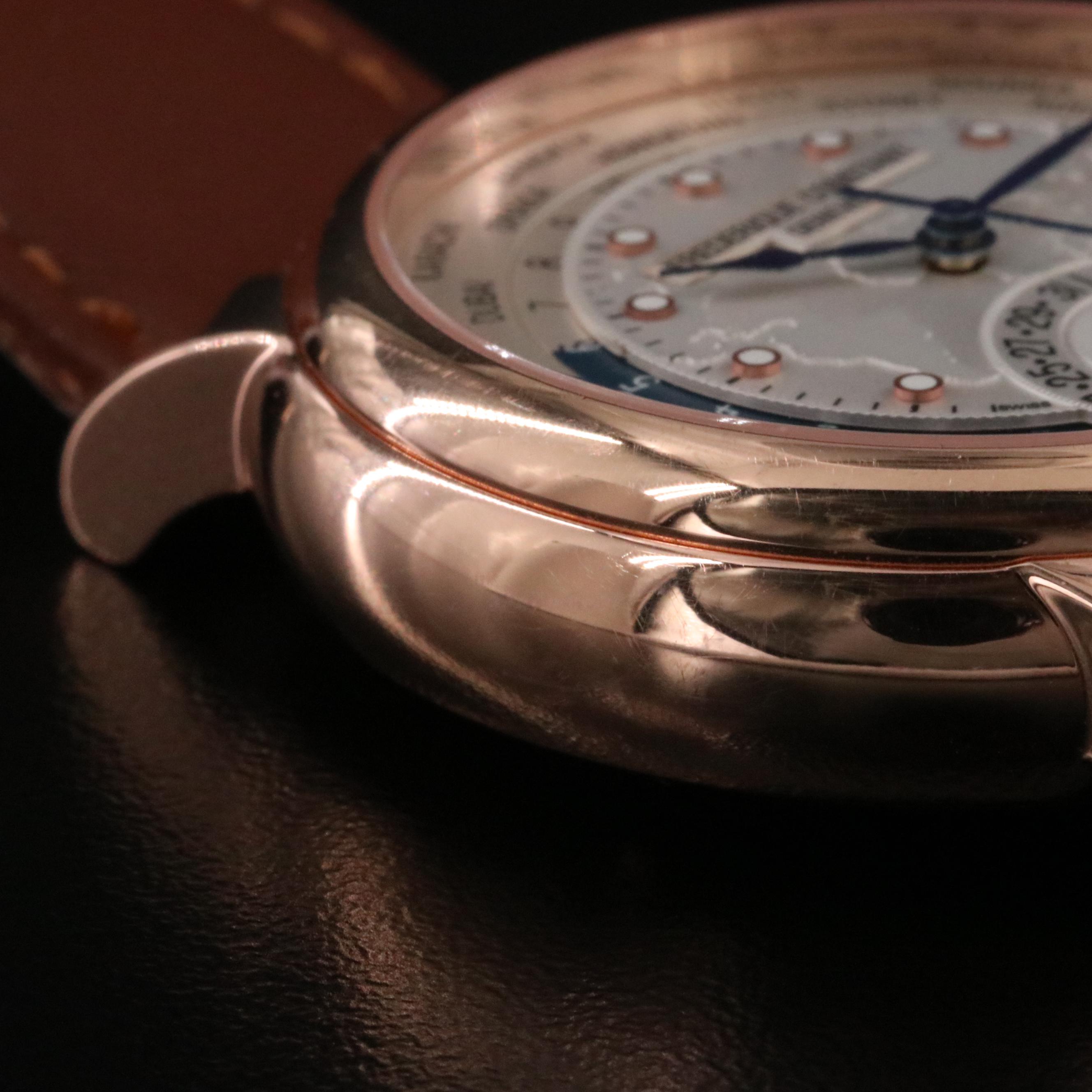 Frederique Constant Worldtimer Silver Dial 42mm Automatic Watch