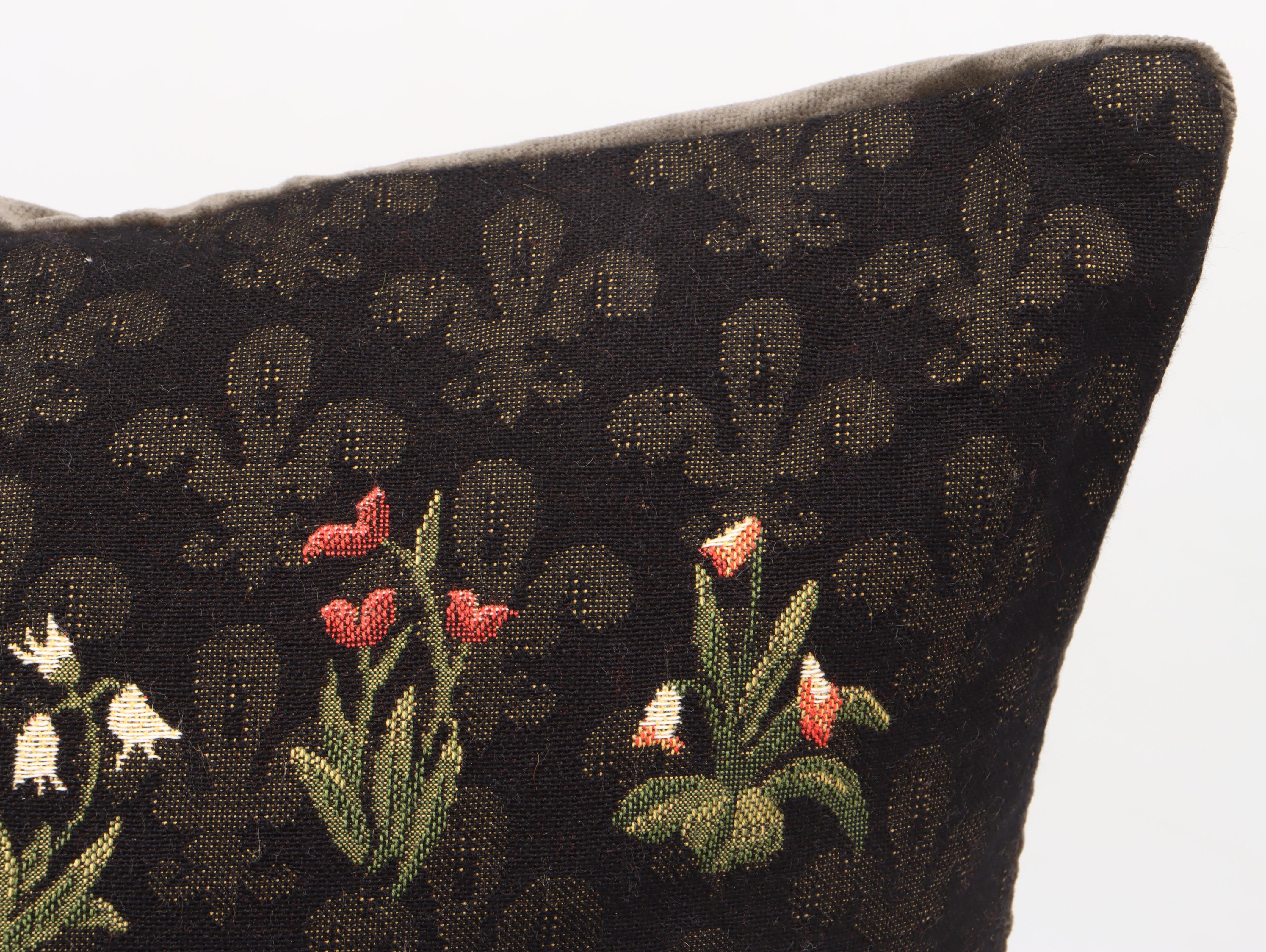 Belgian Style Deer with Stag and Other Tapestry Accent Pillows