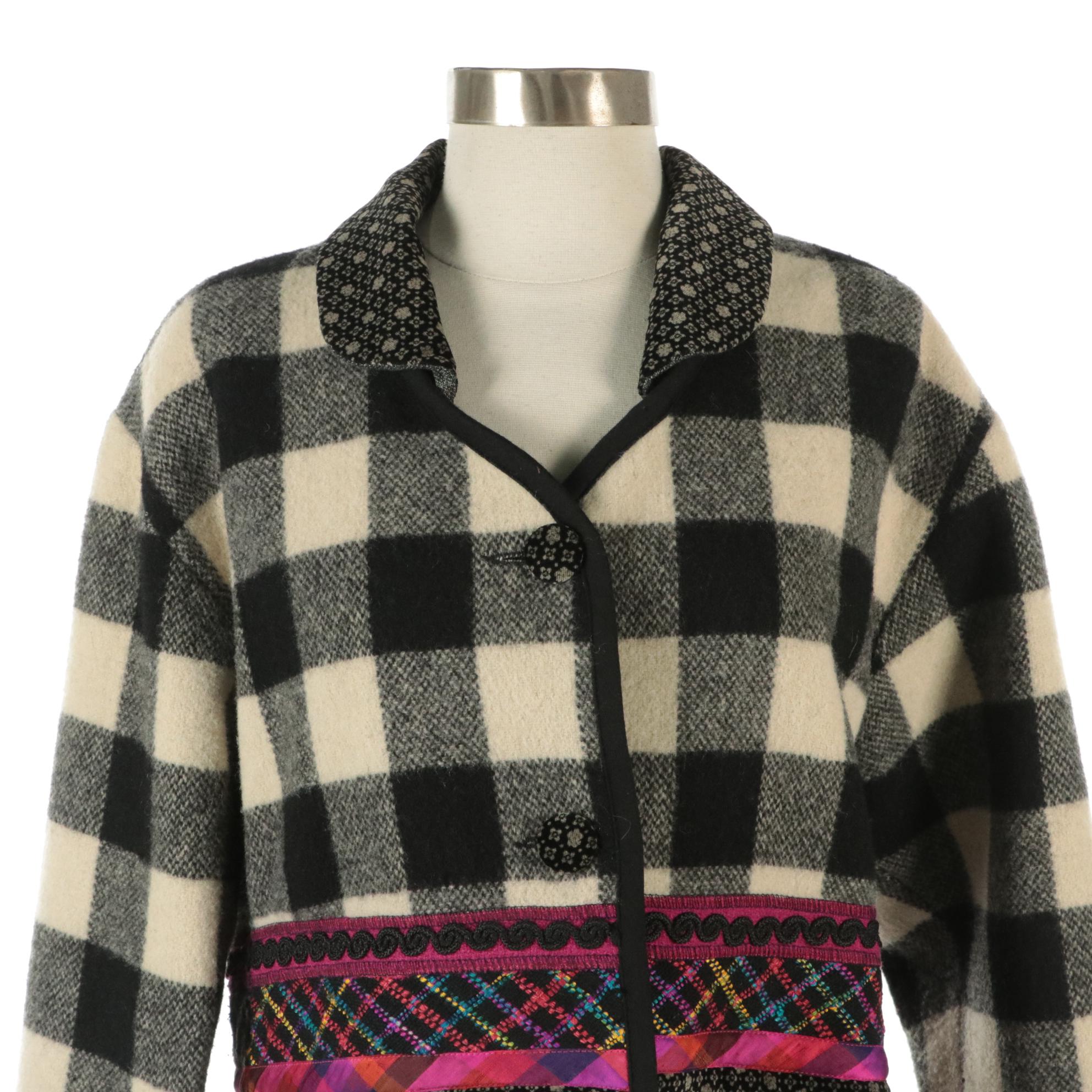 Canvasbacks Wool Patchwork Button-Front Jacket and Orvis Patterned Zip Jacket