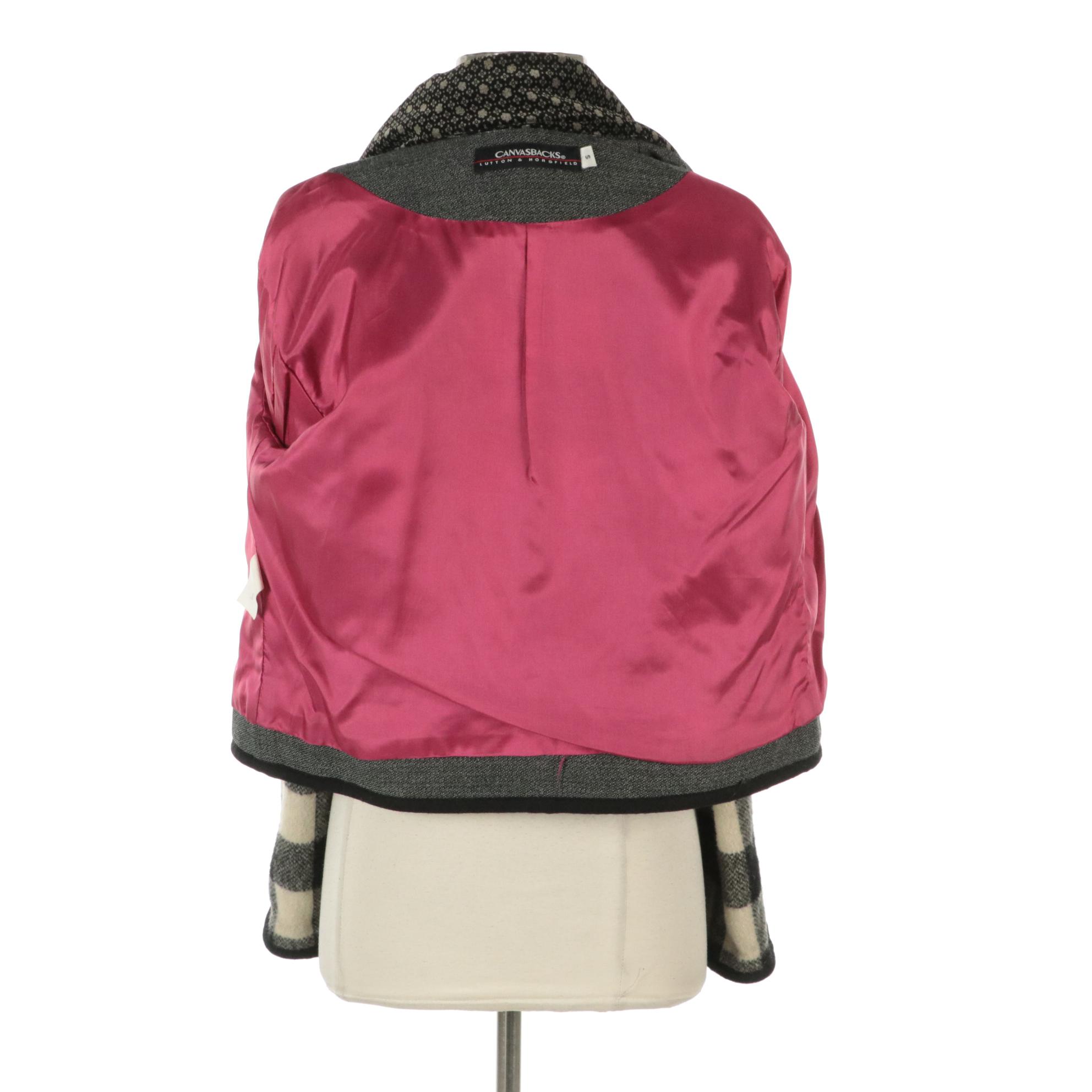 Canvasbacks Wool Patchwork Button-Front Jacket and Orvis Patterned Zip Jacket