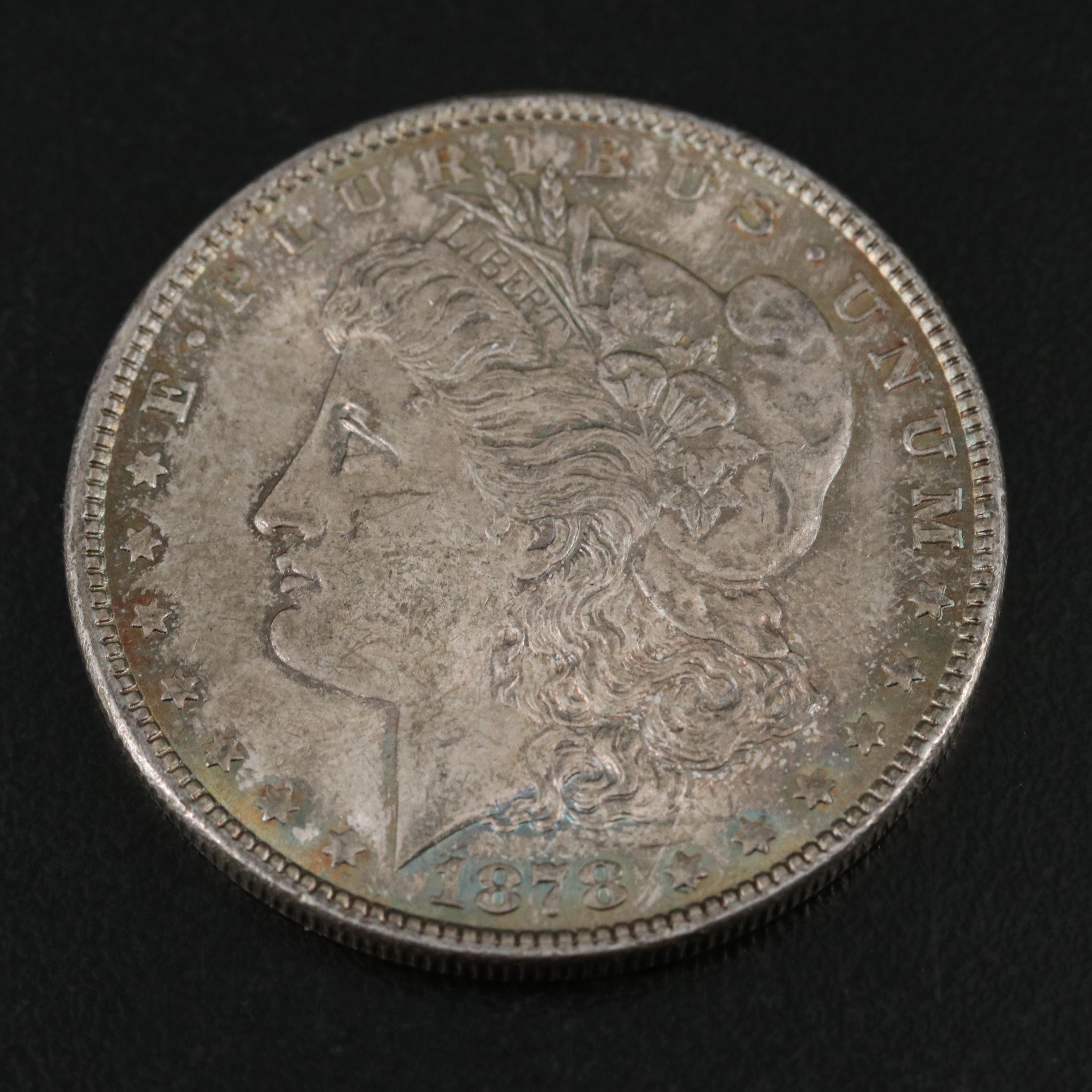 Two 1878 Seven Tail Feathers Morgan Dollars