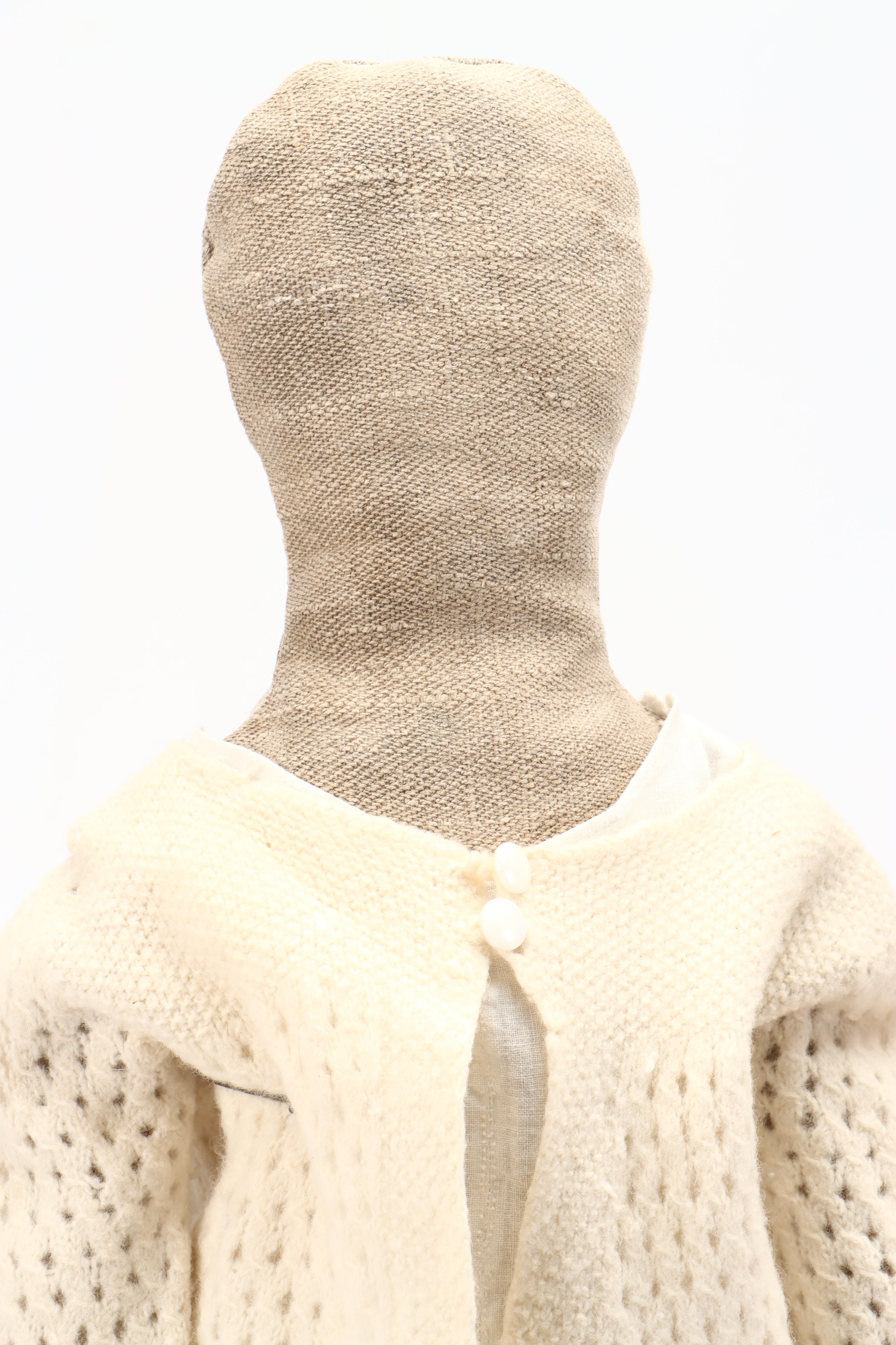 Porcelain Face and Fabric Dolls with Baby Shoes