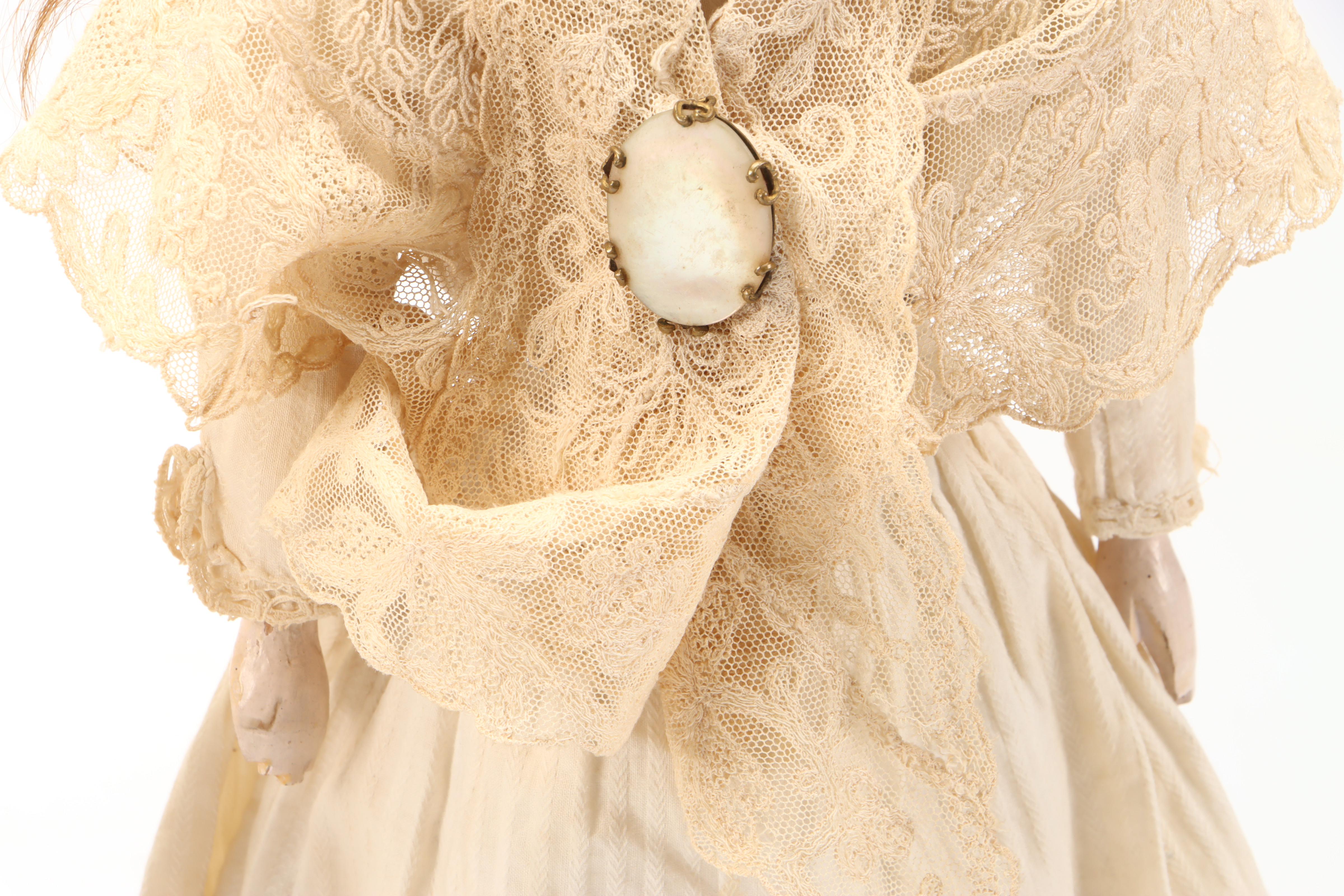 Porcelain Face and Fabric Dolls with Baby Shoes