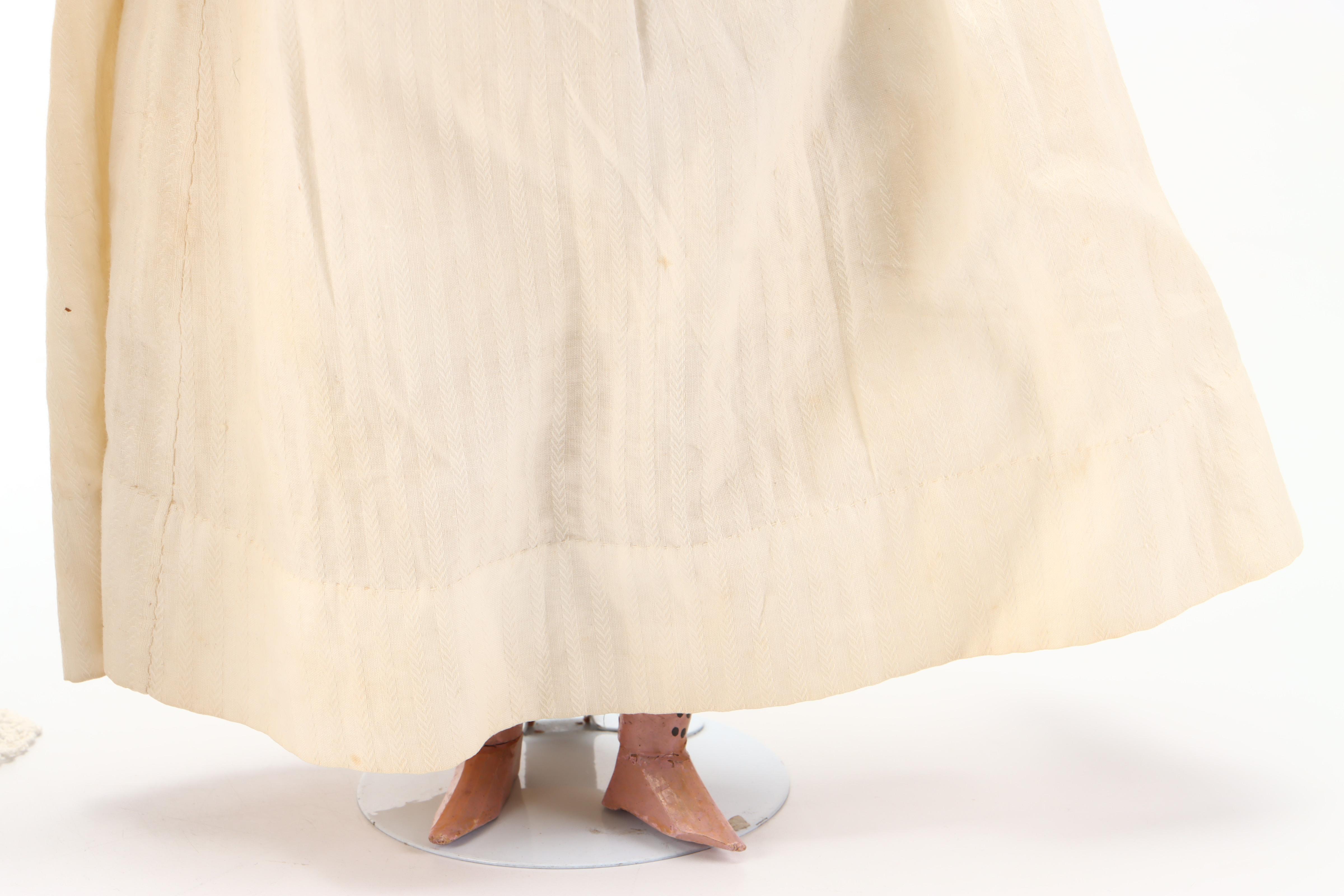 Porcelain Face and Fabric Dolls with Baby Shoes