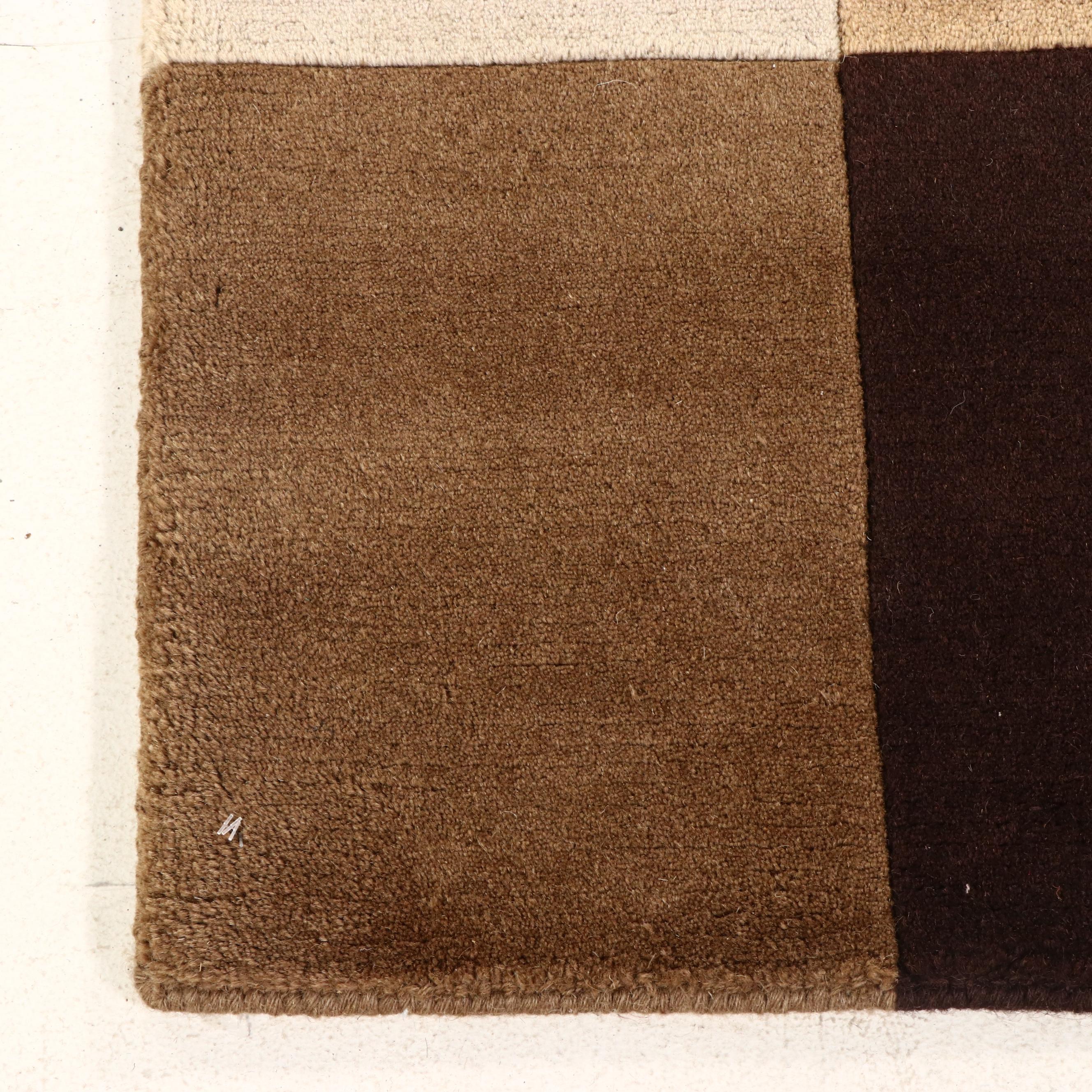 4'11 x 7'11 Hand-Knotted Tibetan Contemporary Abstract Rug