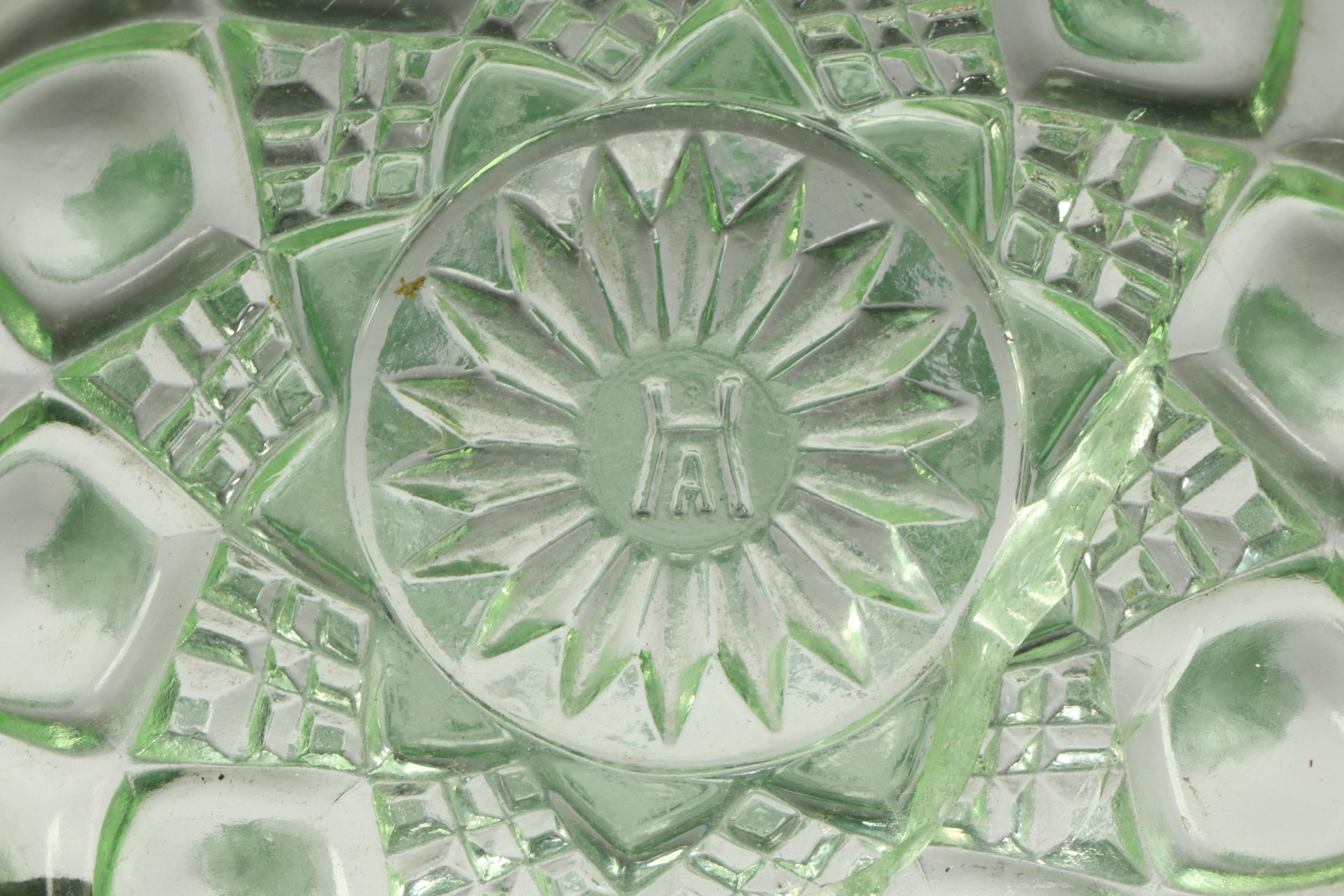 Anchor Hocking "Roulette Green" and "Princess Green" with Other Tableware