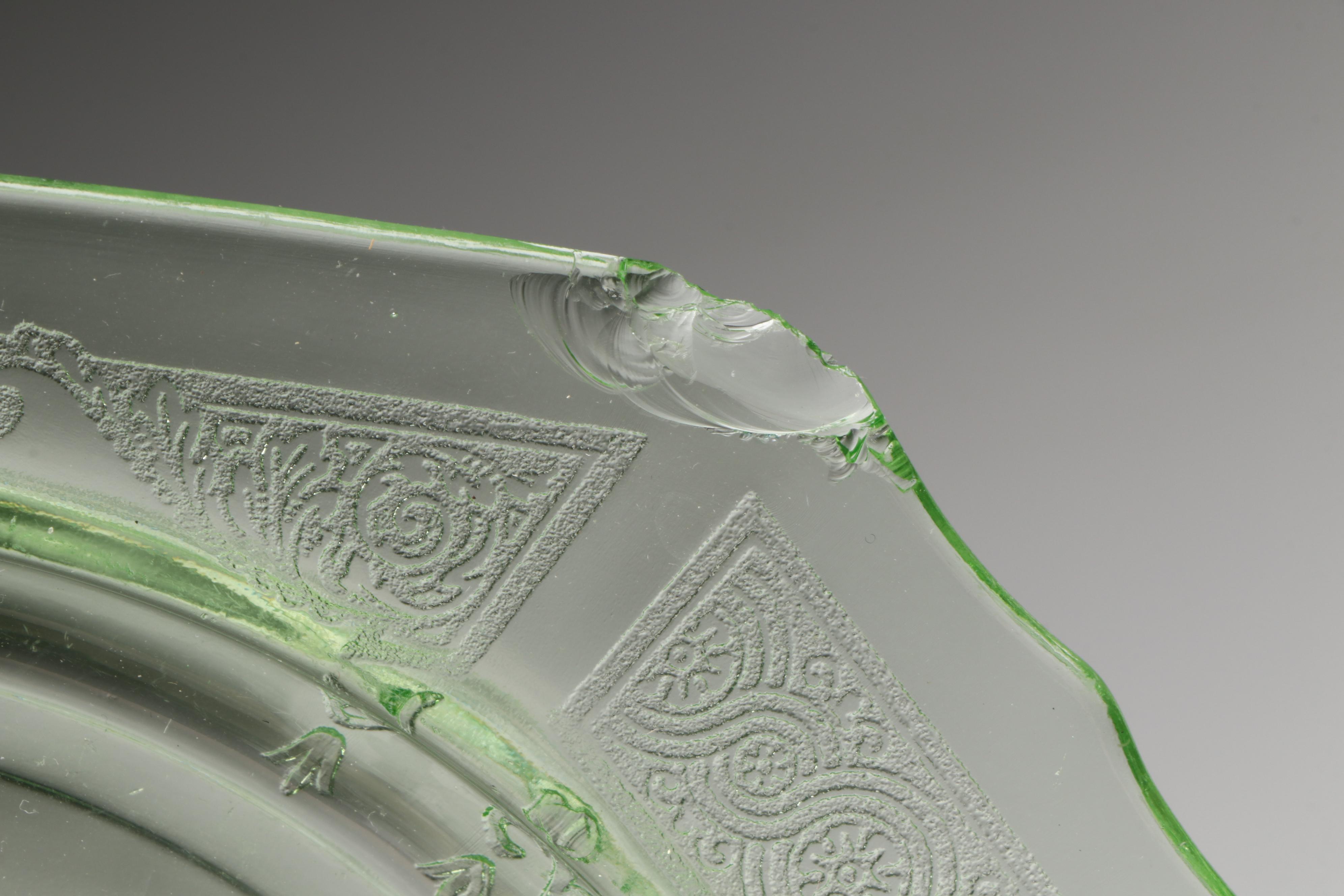 Anchor Hocking "Roulette Green" and "Princess Green" with Other Tableware