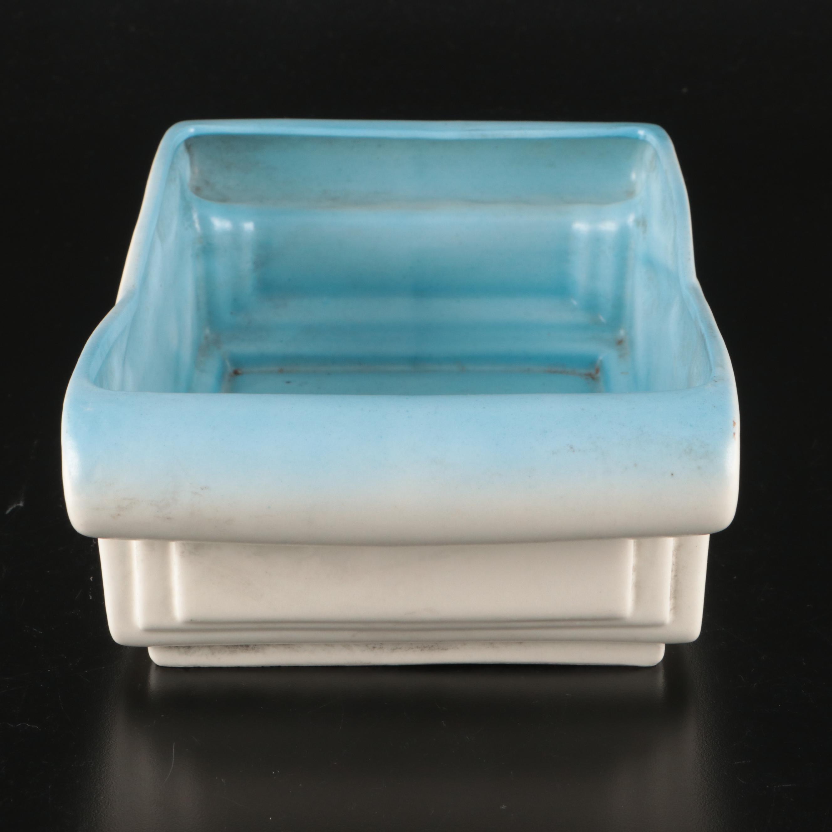 Erphila Porcelain Art Deco Style Candle Holders and Bowl Centerpiece Set