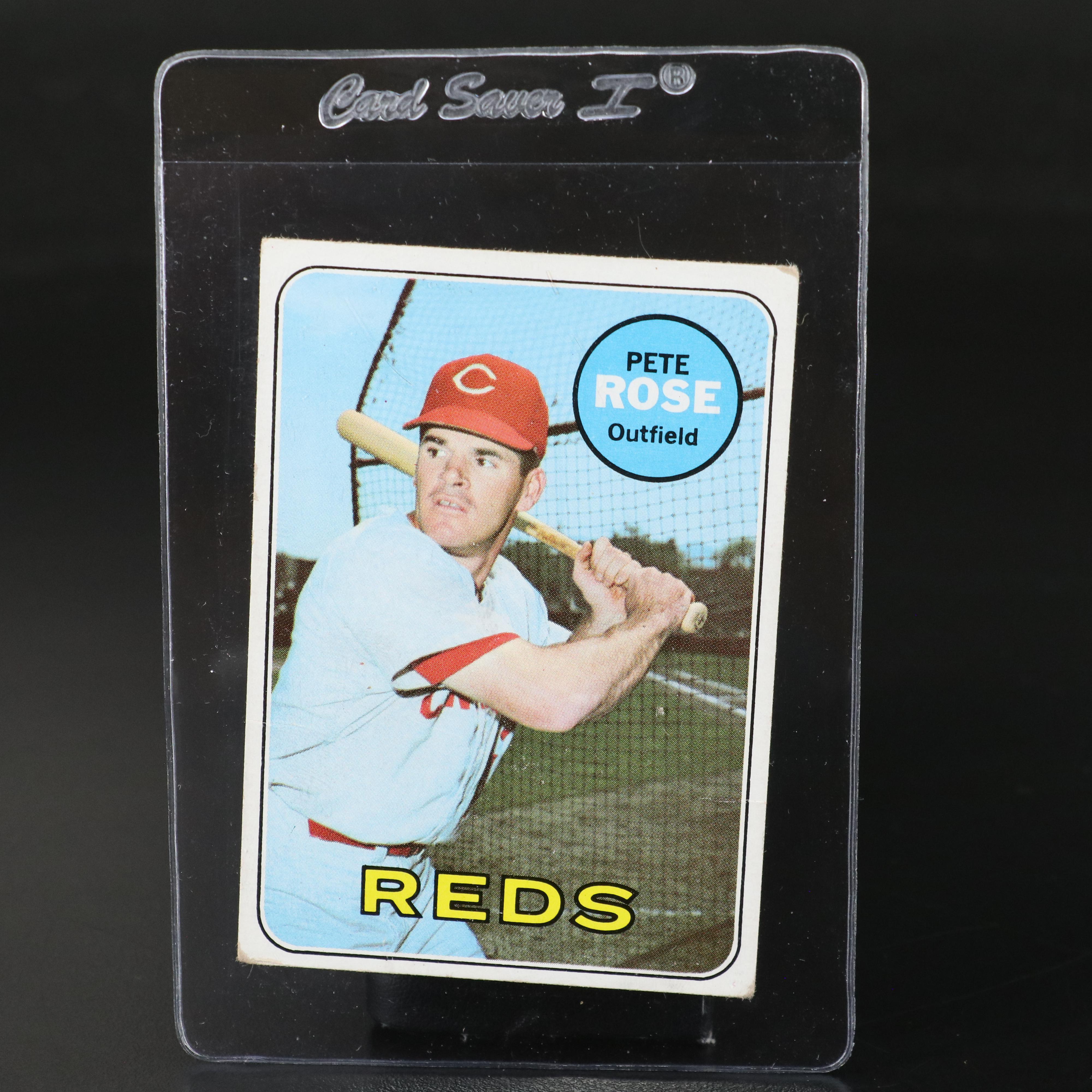 1969 Topps Pete Rose Cincinnati Reds Baseball Card