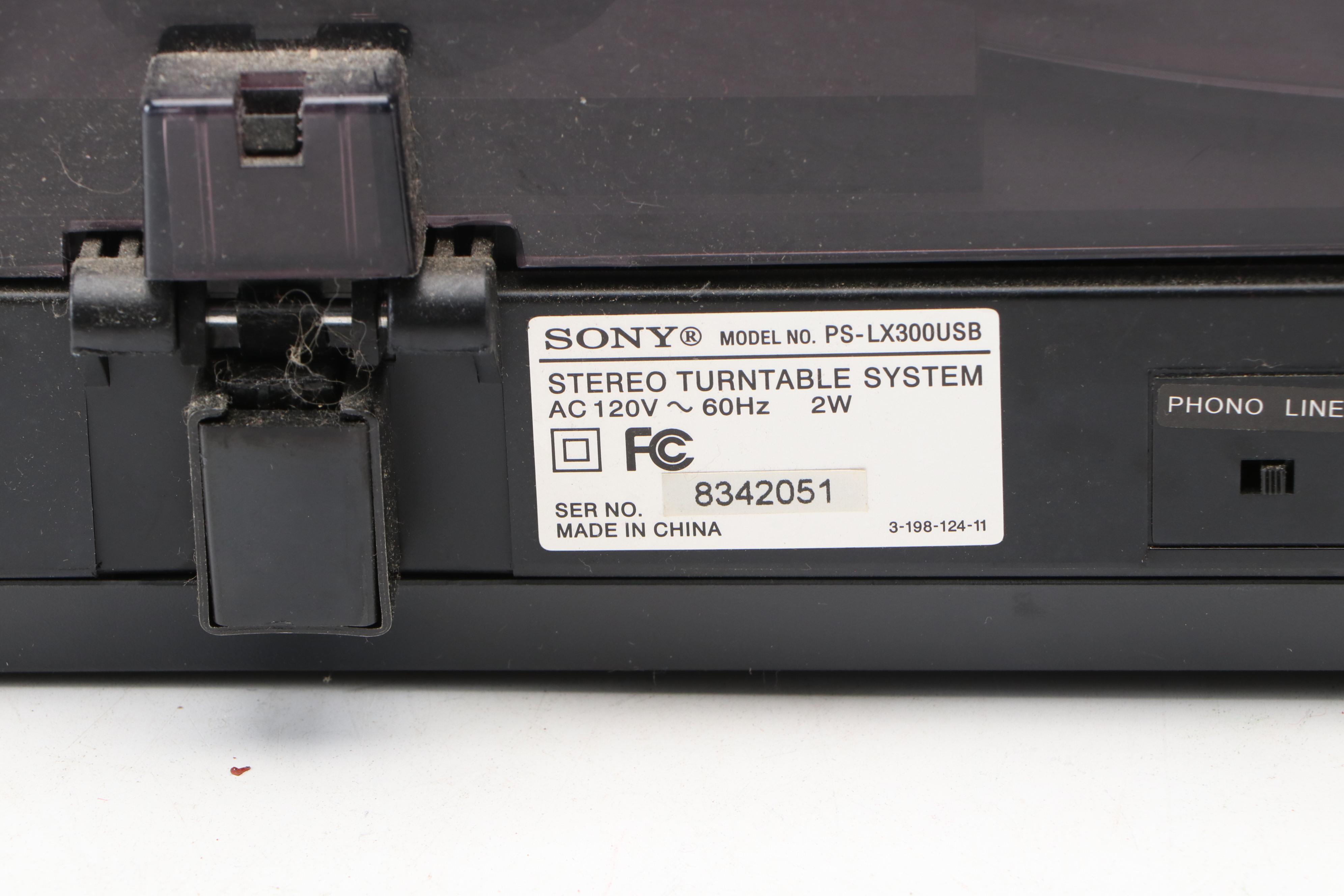 Sony PS-LX300USB Stereo Turntable, 2014