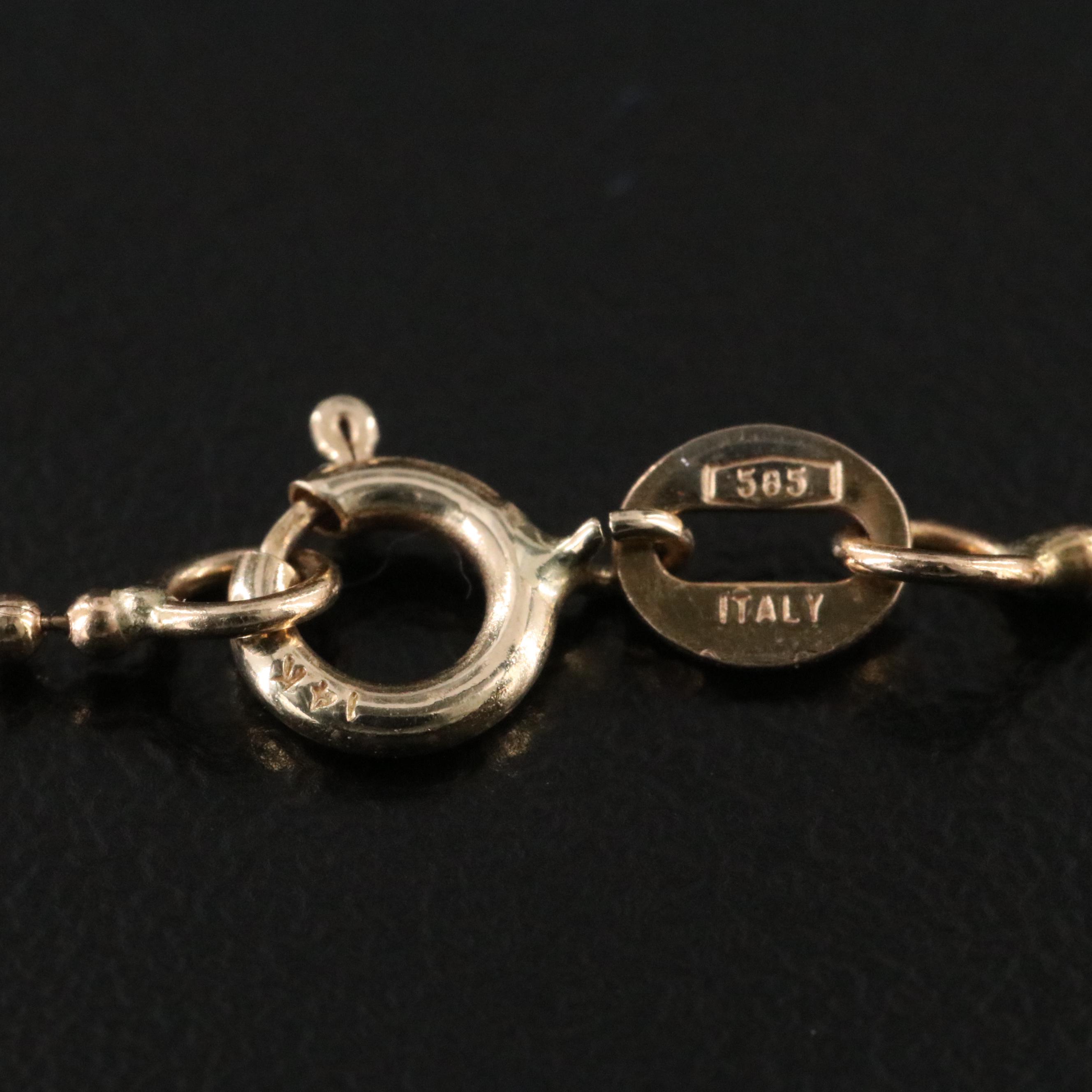 14K 0.10 CTW Diamond Heart Pendant Necklace