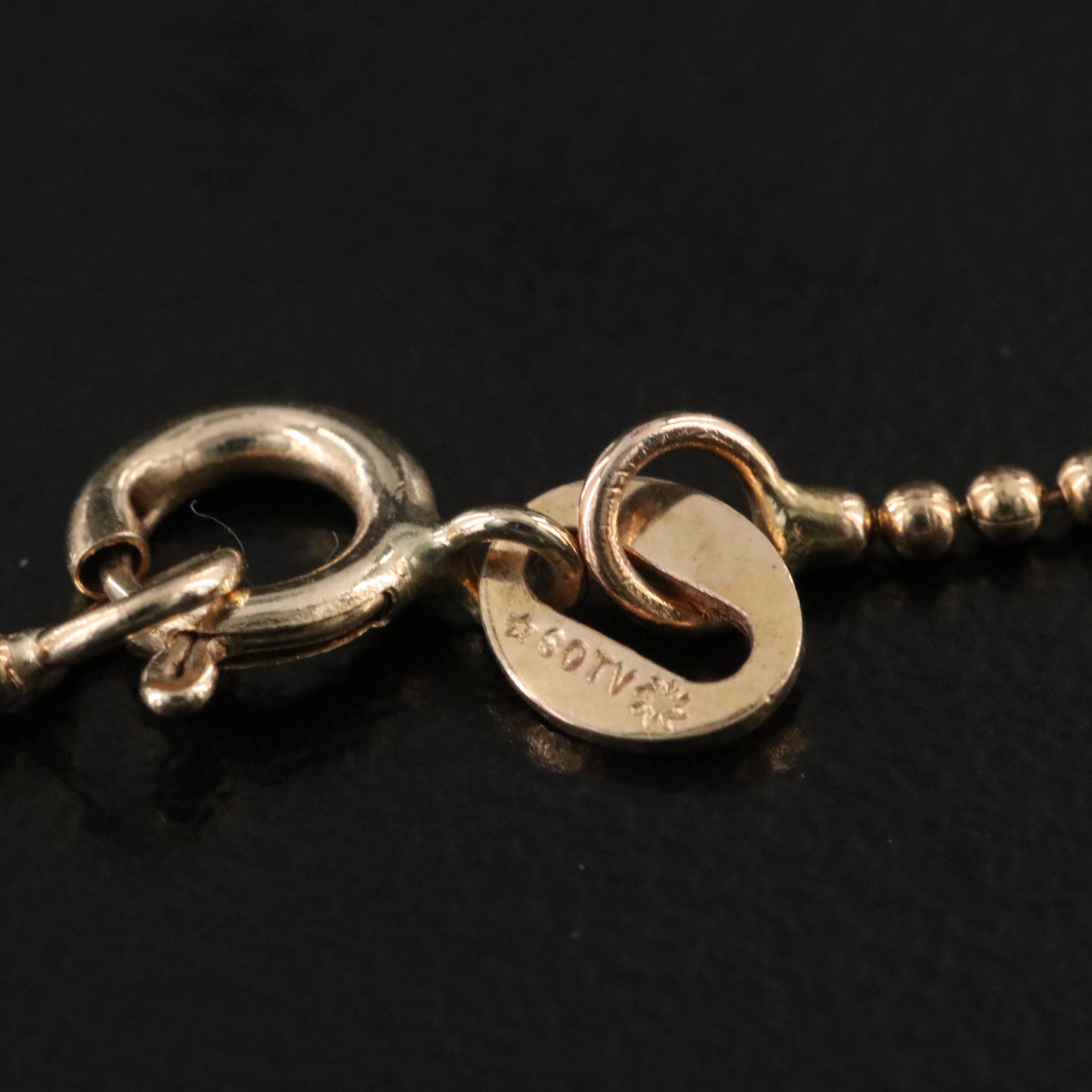 14K 0.10 CTW Diamond Heart Pendant Necklace