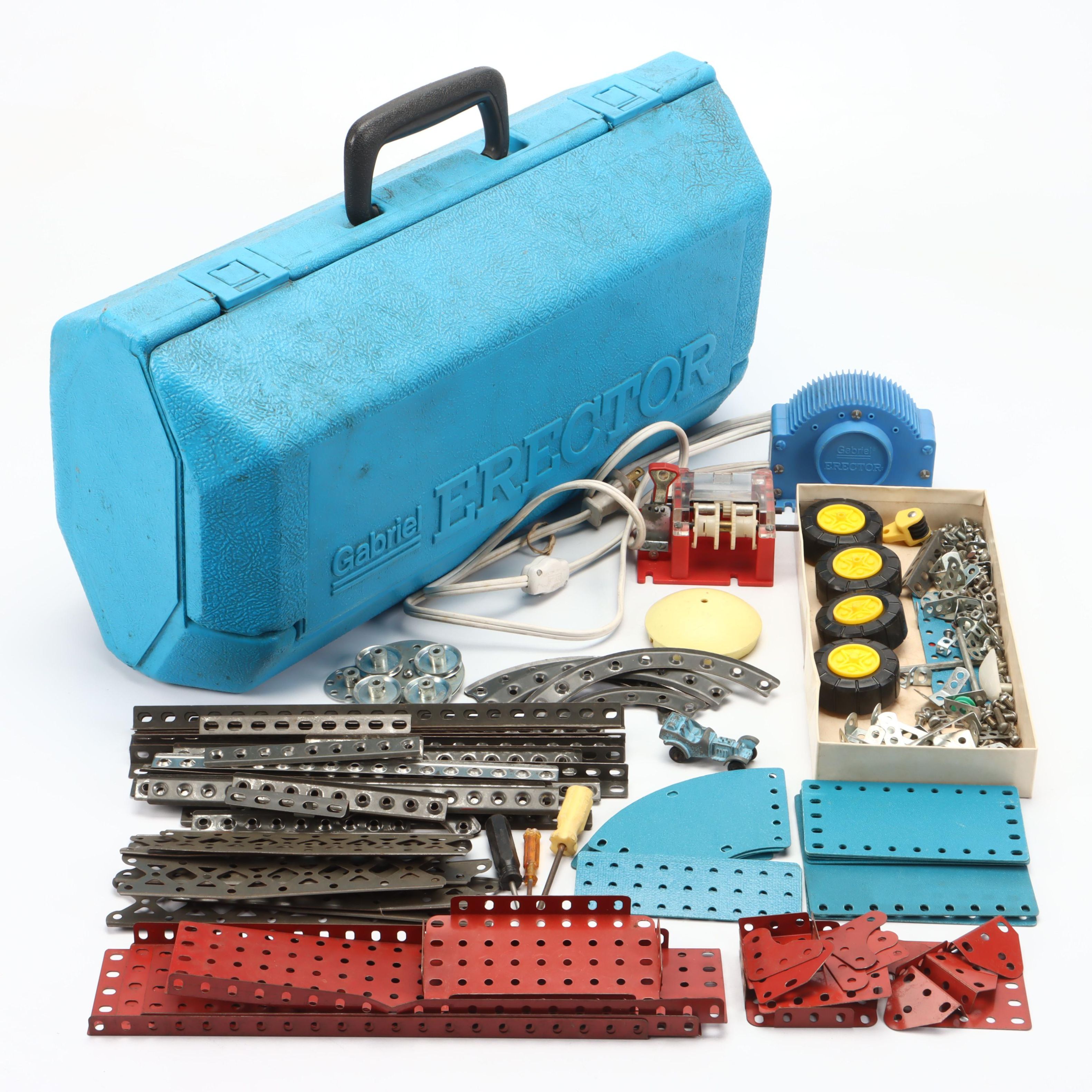 Gabriel Industries Inc. Erector Set with Case, Late 20th Century