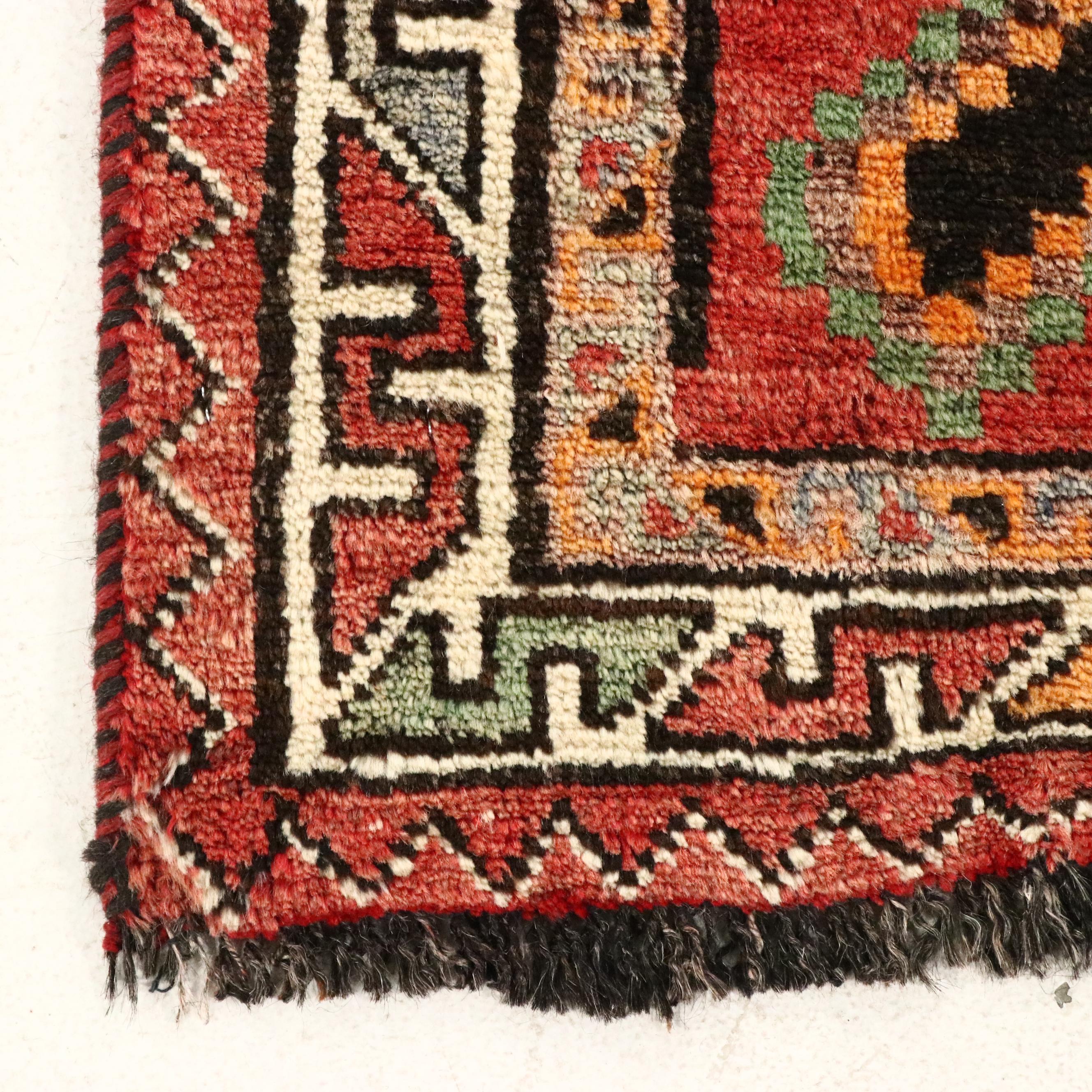 5'3 x 8'10 Hand-Knotted Persian Kurdish Area Rug