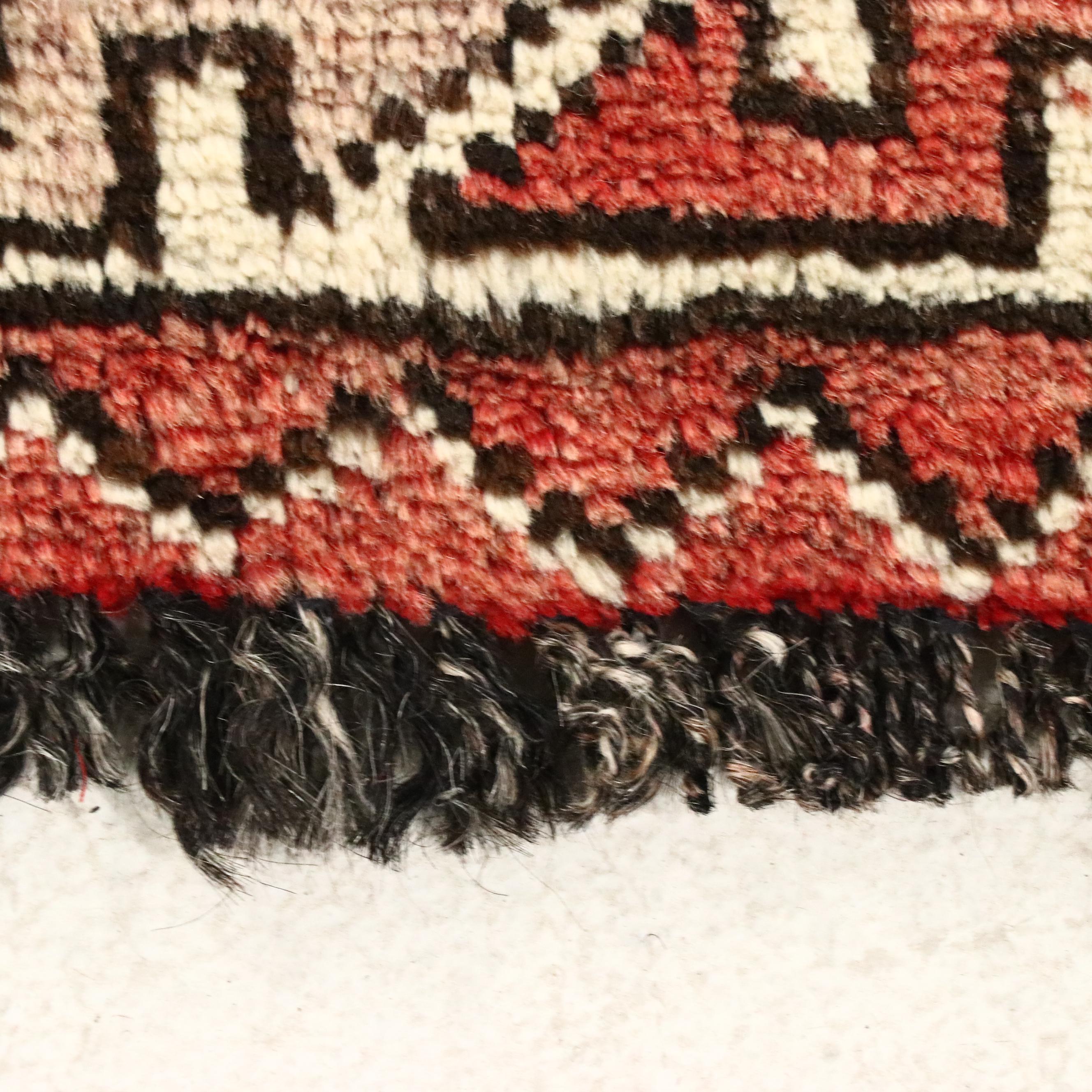 5'3 x 8'10 Hand-Knotted Persian Kurdish Area Rug