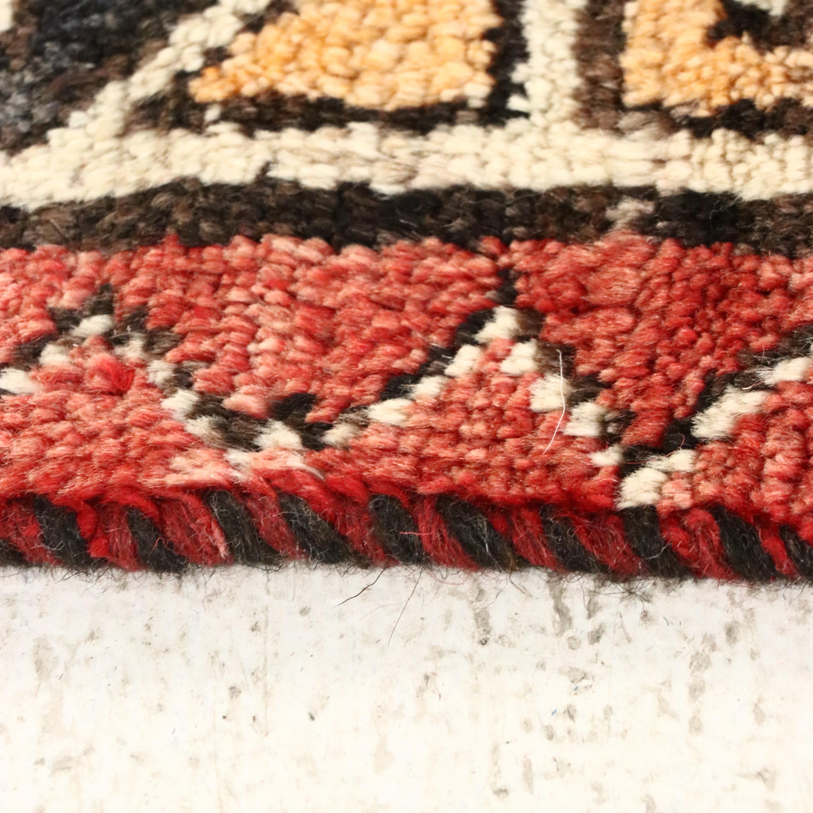 5'3 x 8'10 Hand-Knotted Persian Kurdish Area Rug