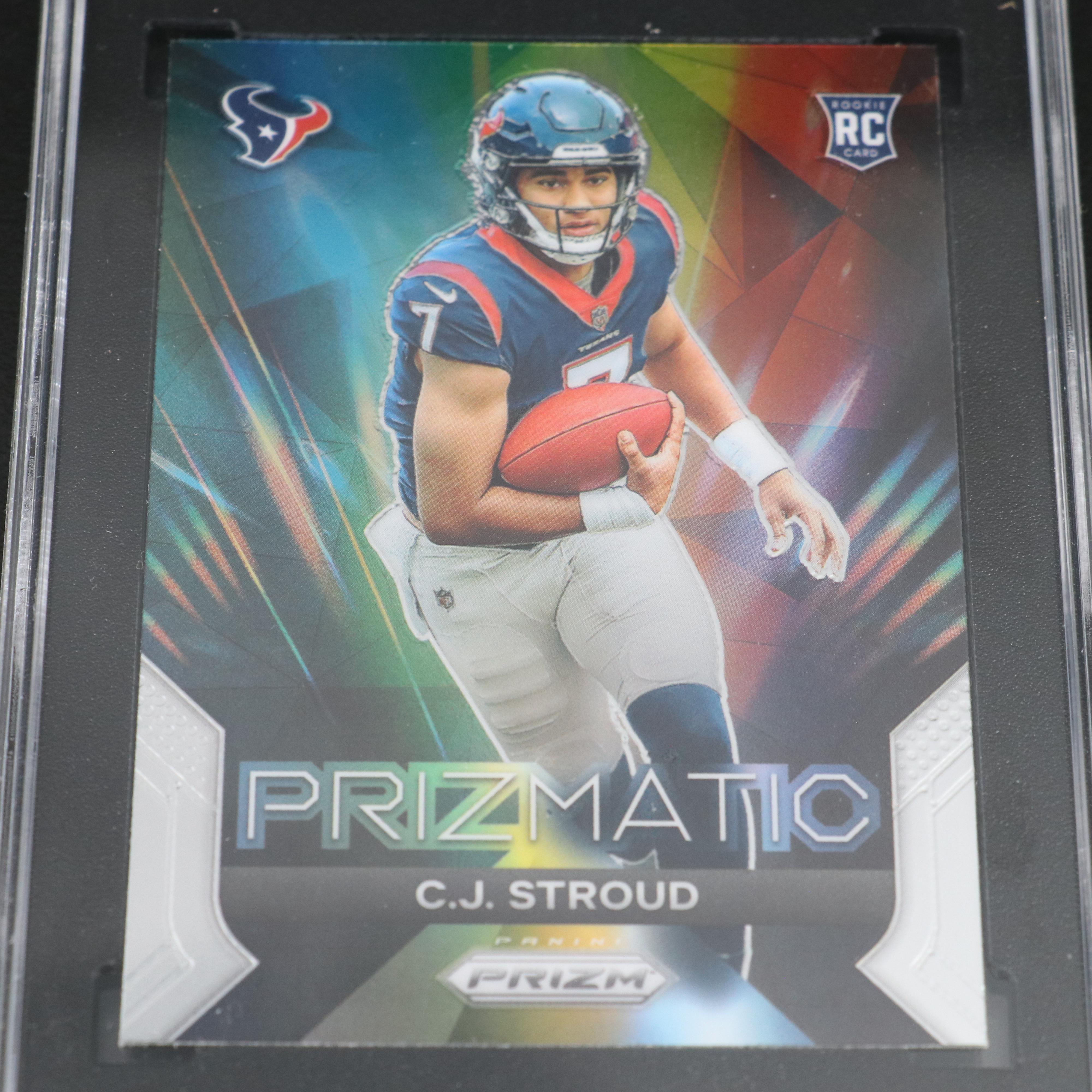 2023 Prizm C.J. Stroud Houston Texans Prizmatic Rookie Card Graded SGC 10